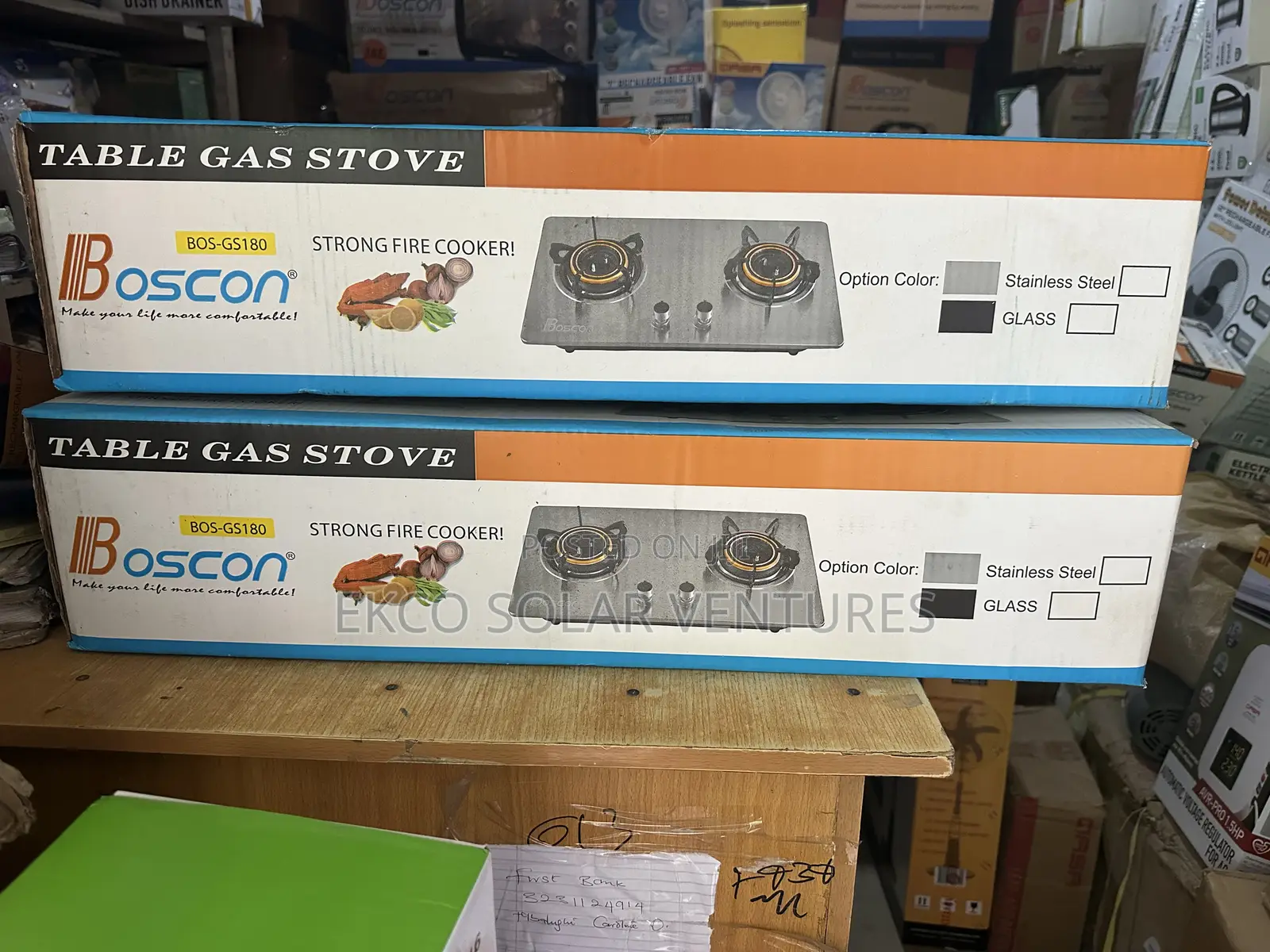 Boscon Gas Stove Table-Top/Built-in Glass