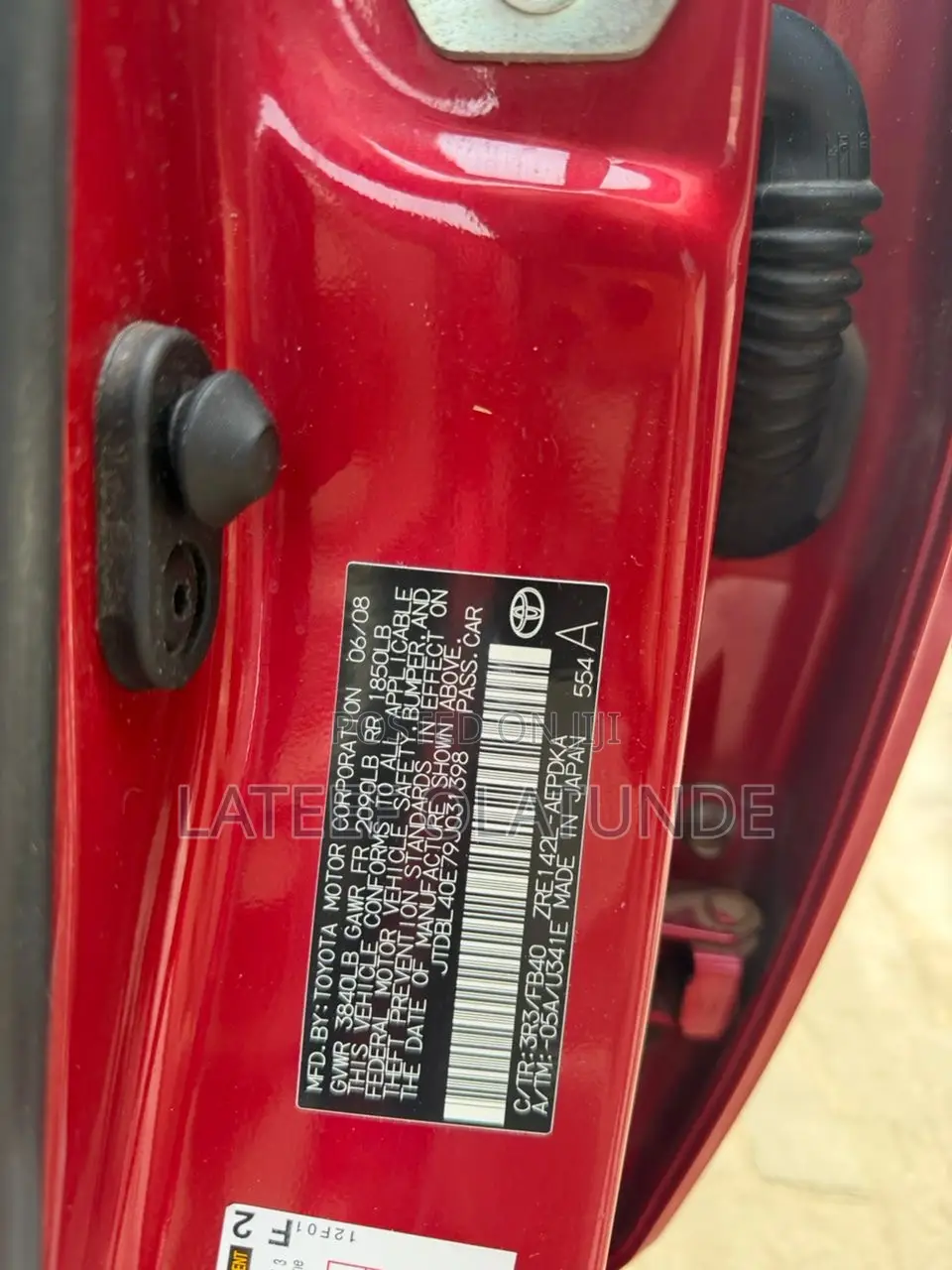 Toyota Corolla LE 4dr Sedan (1.8L 4cyl 4A) 2010 Red