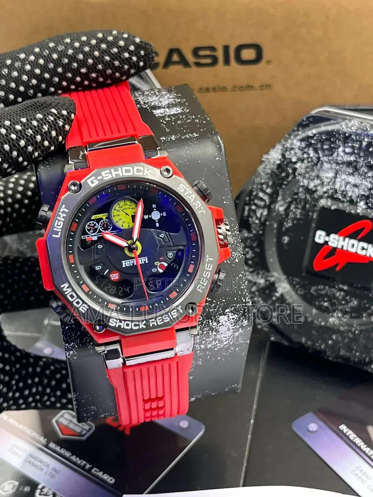 G-shock Casio Ferrari Rubber Strap Luxury Designer Wristwatches