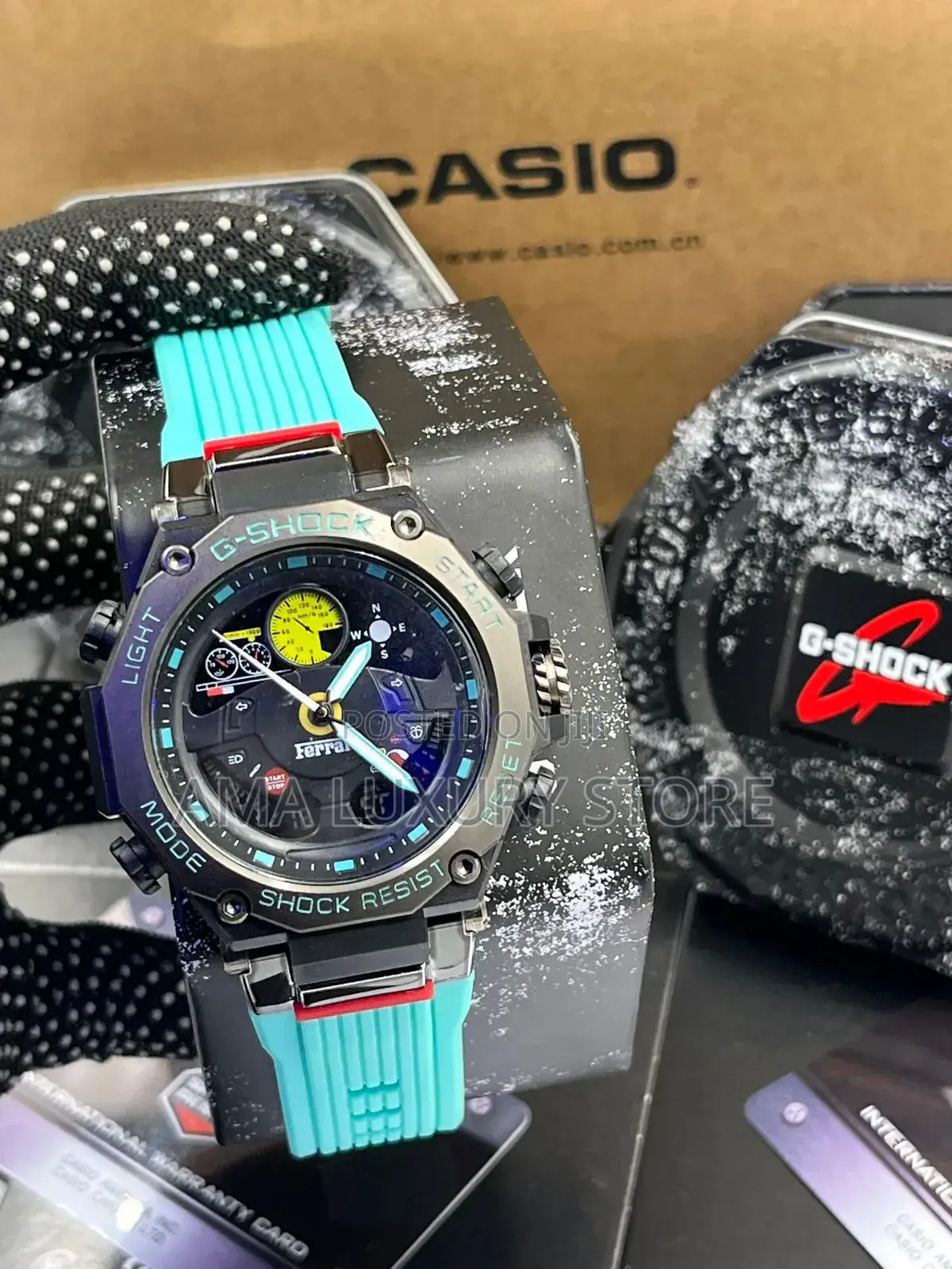 G-shock Casio Ferrari Rubber Strap Luxury Designer Wristwatches