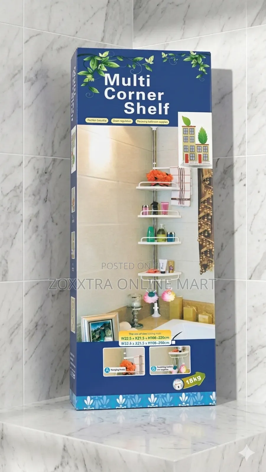 Multi - Corner Shelf - 4 Layers Corner Rack