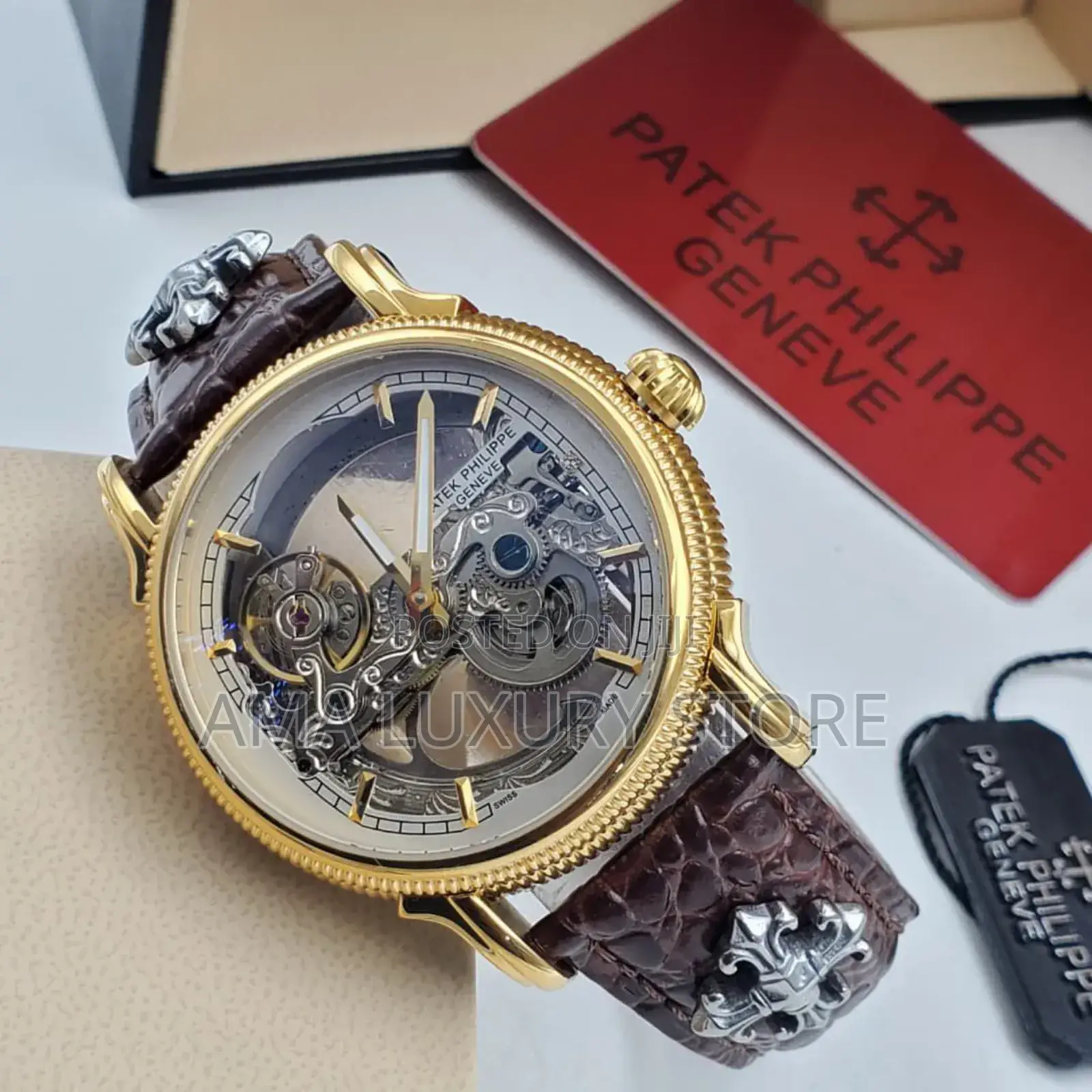 Patek Philippe Men’S Designer Wristwatch – Luxury Style – Very Clean