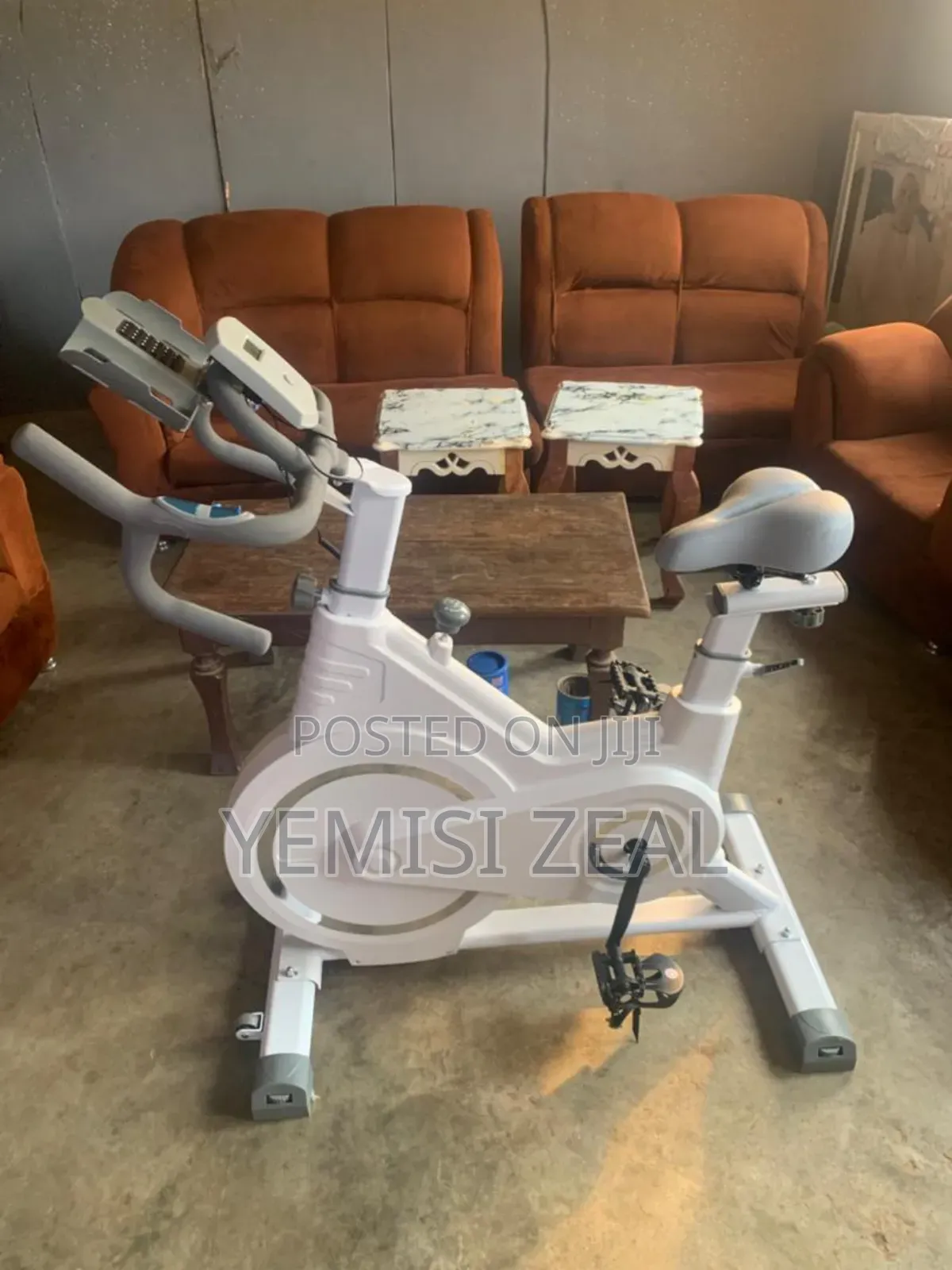 American White Fitness Stationery/Spinning Bike With 150kg User Weight