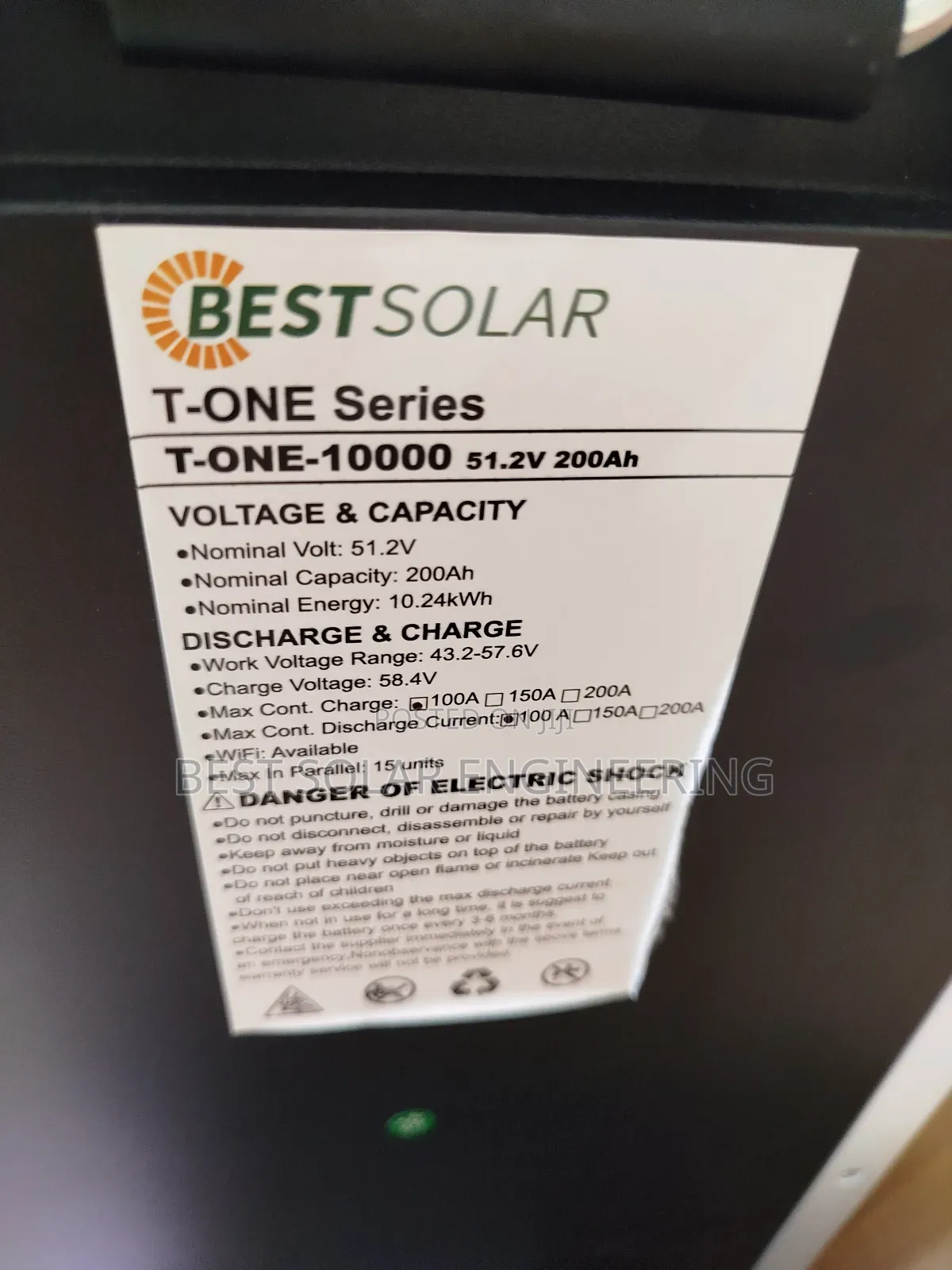 10kwh Lithium Battery (Best Solar)