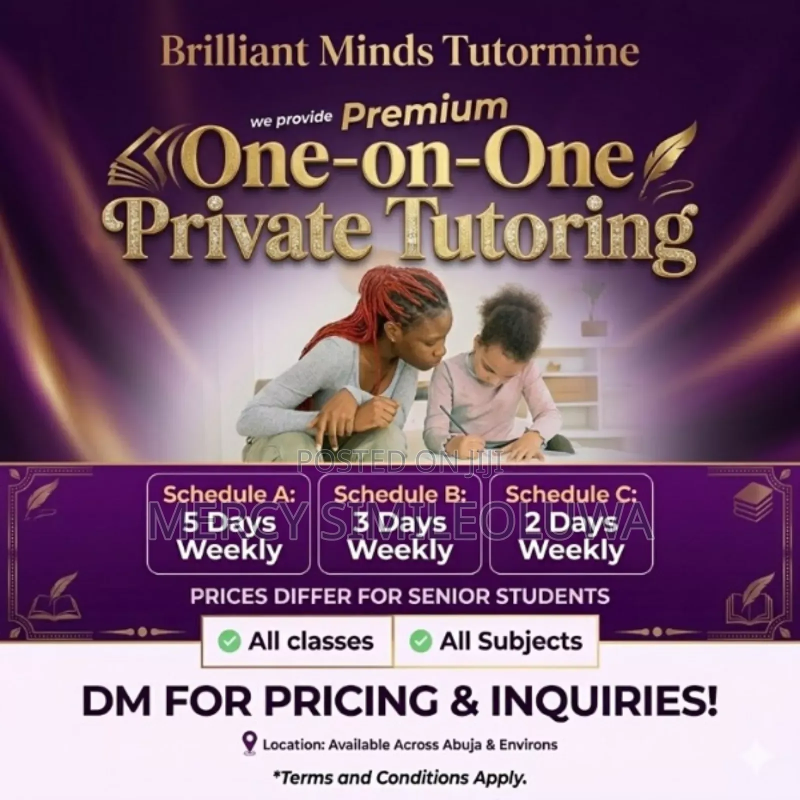 One on One Private Lesson