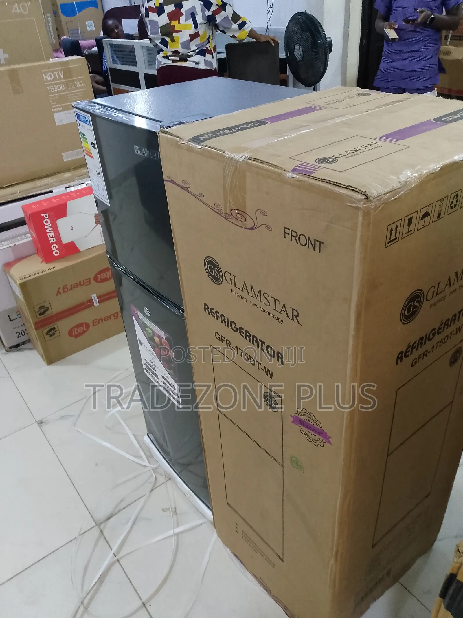 Glasmstar 175l Double Door Refrigerator GFR-175dt-W With Fast Freezing