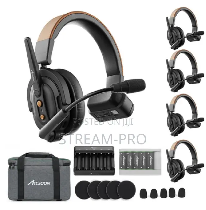Accsoon Como Se Full-Duplex 5-Person Wireless Intercom System