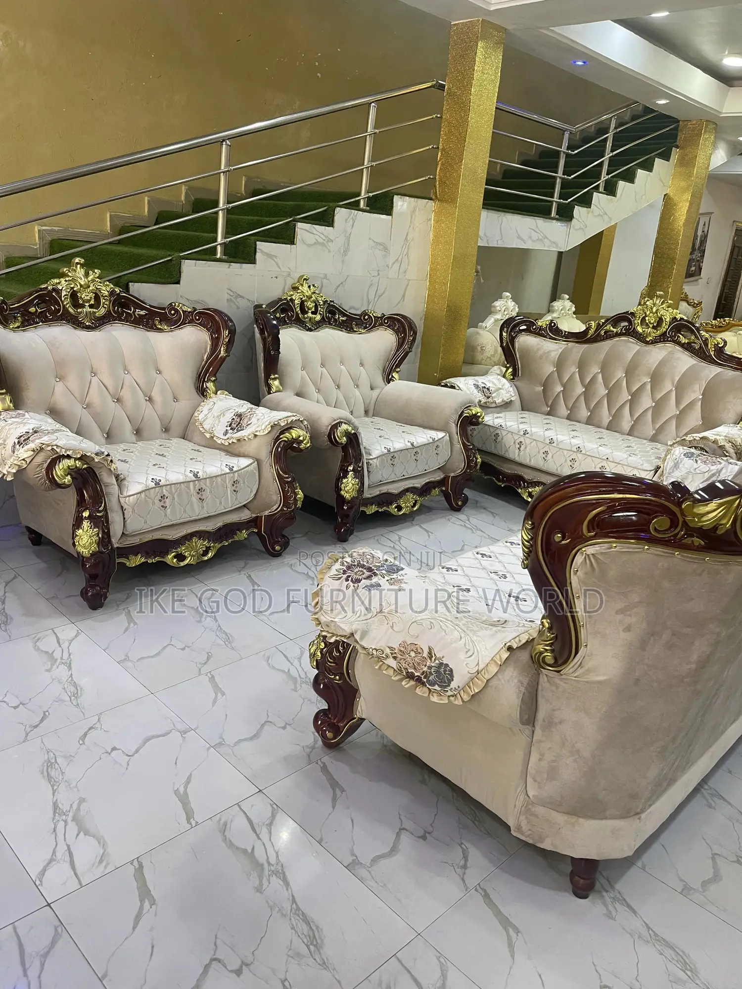 7seater Imported High Quality Royal Fabric Sofa Chair