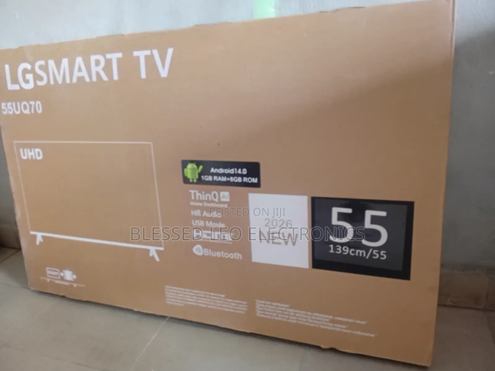 55 Inches Smart Tv Framless With Netfilx Youtube Waifi Bluetoth