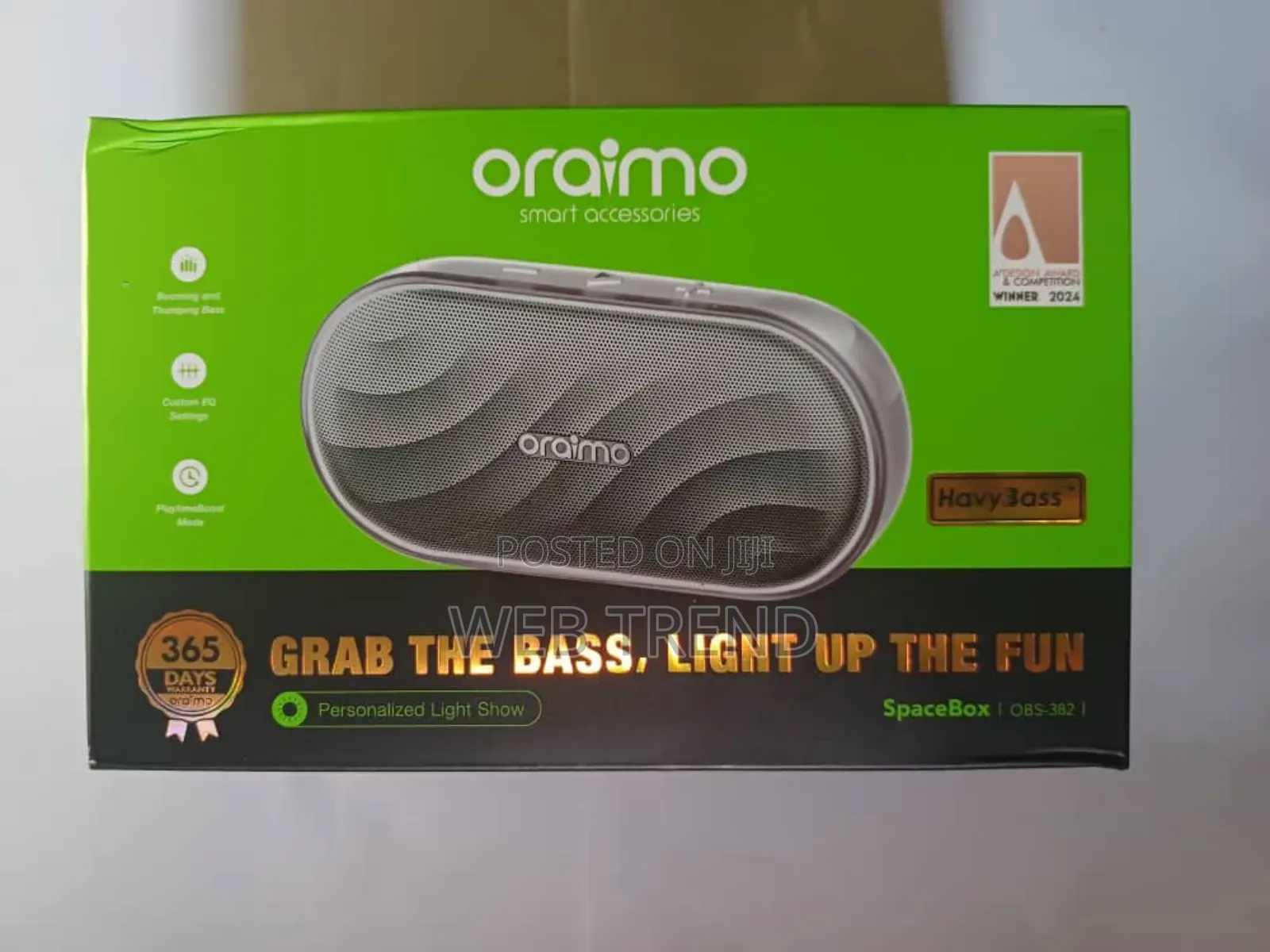 Oraimo Spacebox 8w Wireless Speaker (Obs-382) - Havybass Fm Radio