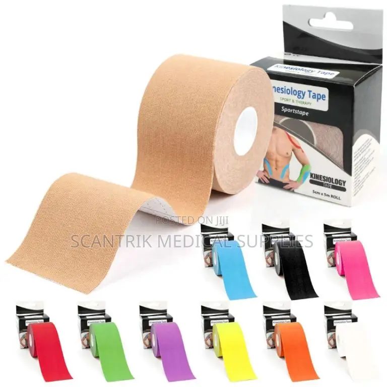 Hypoallergenic Kinesiology Tape for Sports Therapy