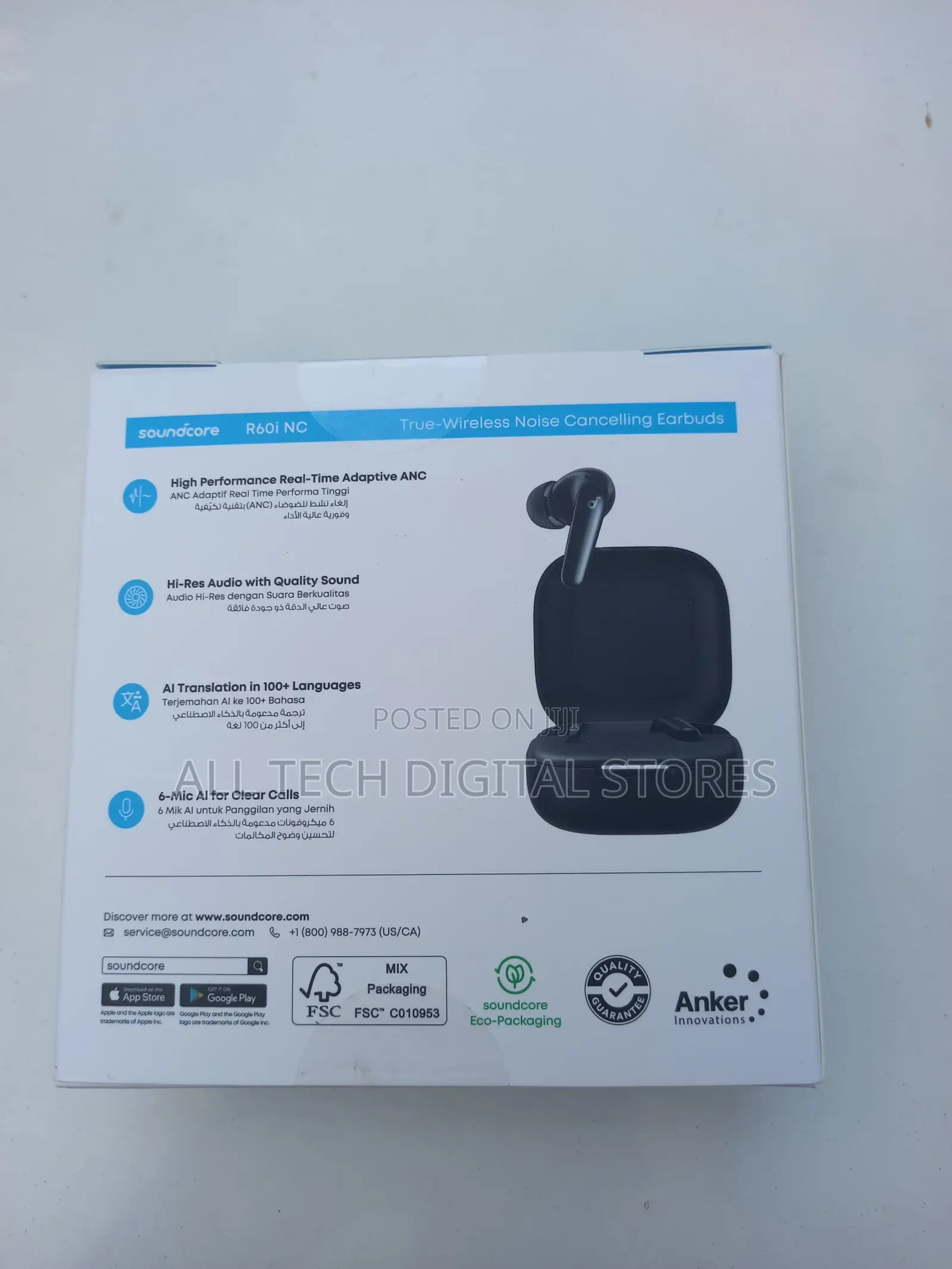 Soundcore True-wireless Noice Cancelling Earbuds R60i Nc