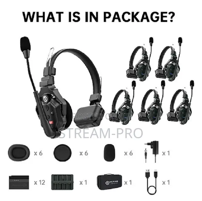 Hollyland Solidcom C1-6s Full-Duplex Wireless Dect Intercom System