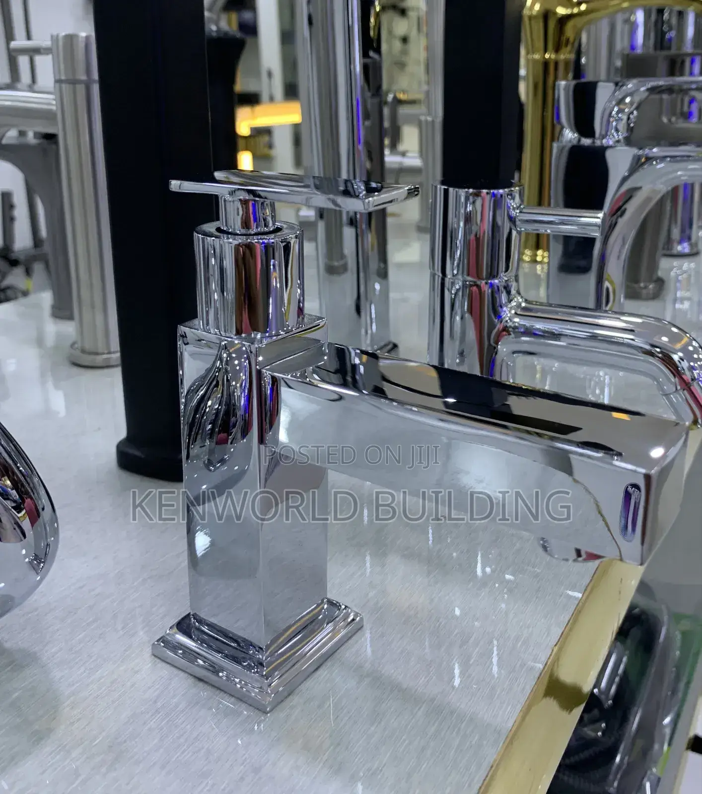 Luxury Square Chrome Basin Tap