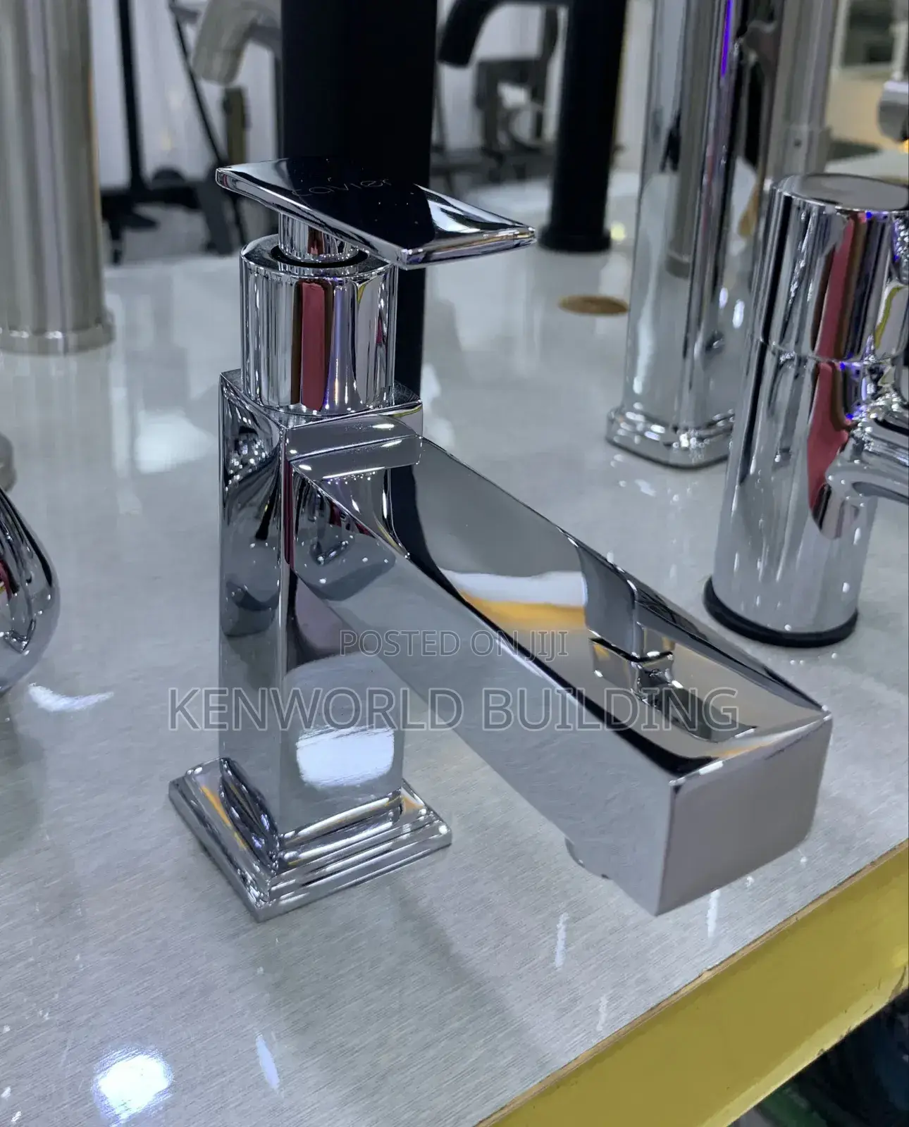 Luxury Square Chrome Basin Tap