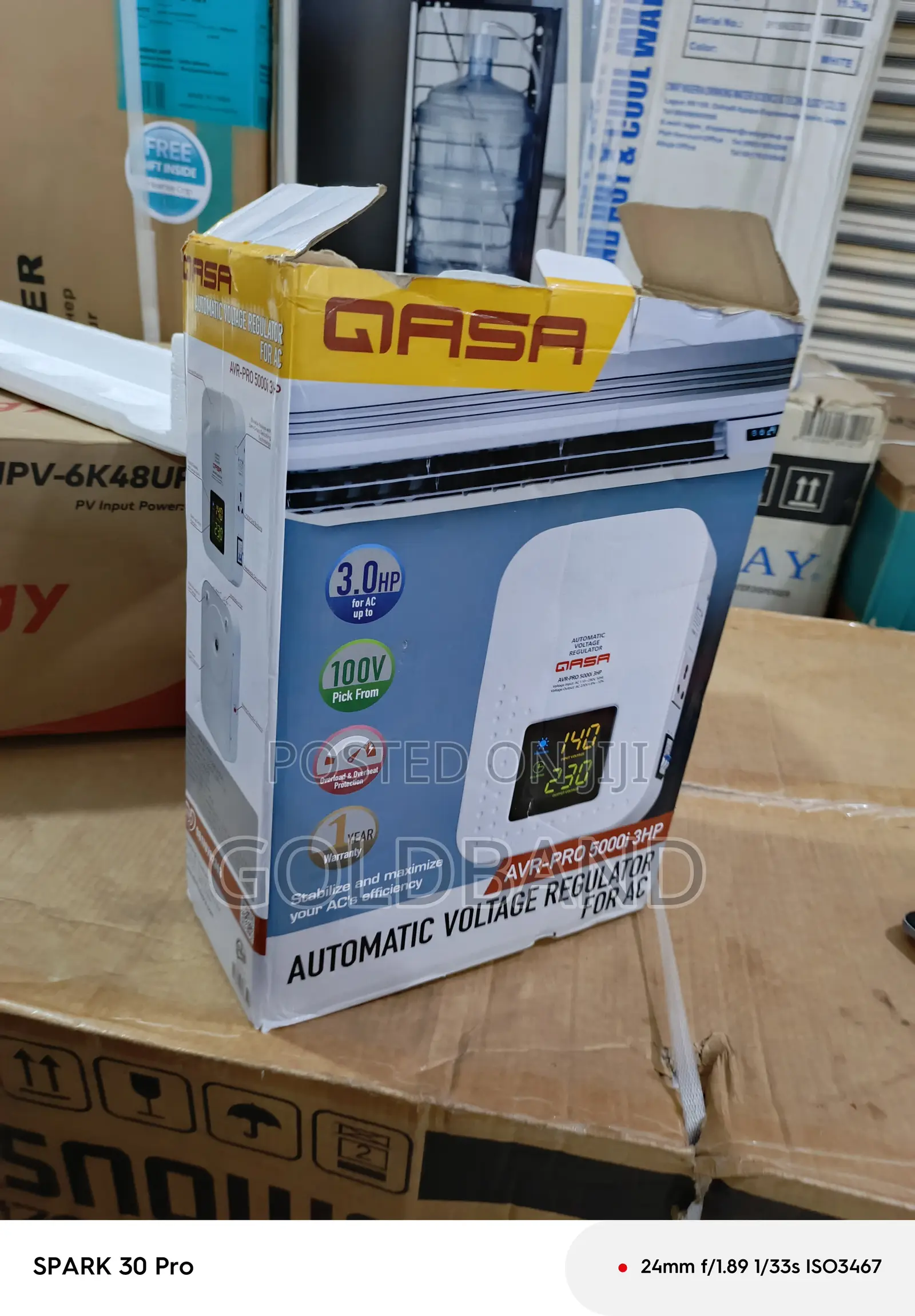 Qasa 5000w 3hp Power Stabilizer for Air Conditioner