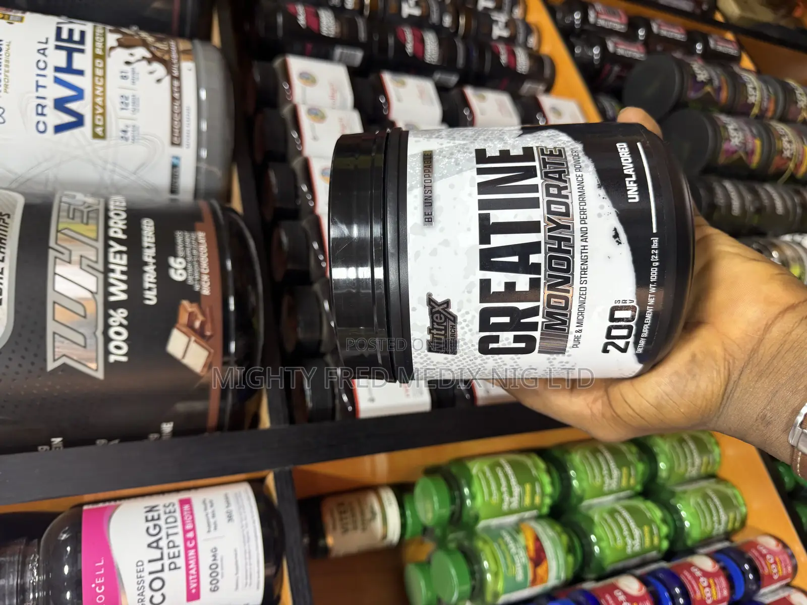 Nutrex Creatine Monohydrate Powder 60 Servings