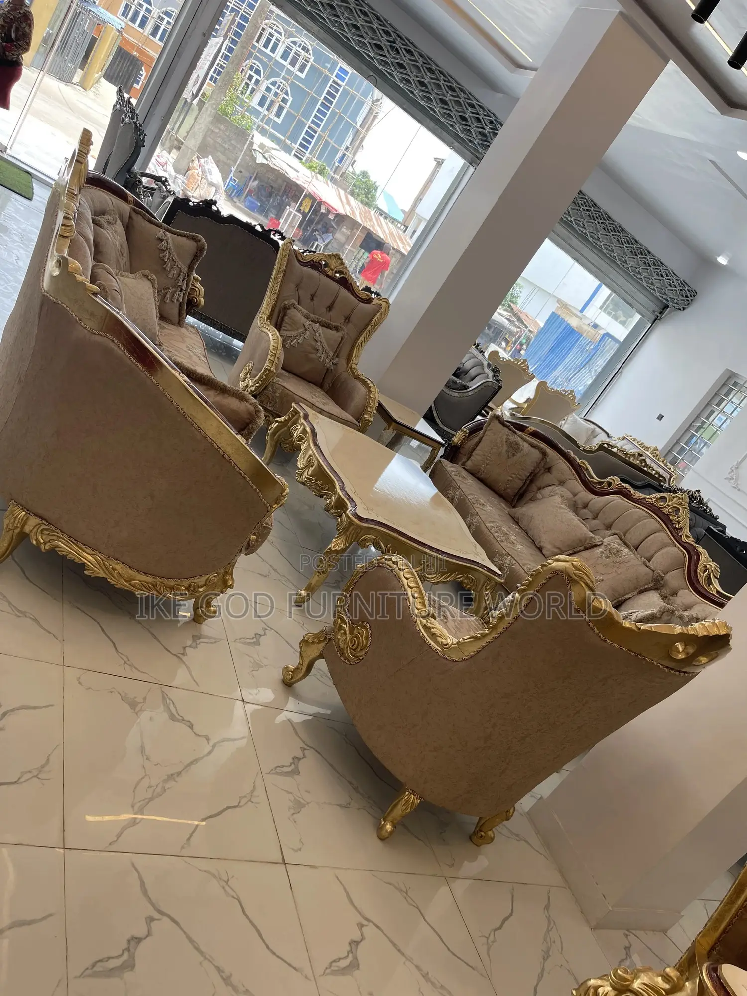 8seater Imported Turkey Royal Fabric Sofa Chair Set