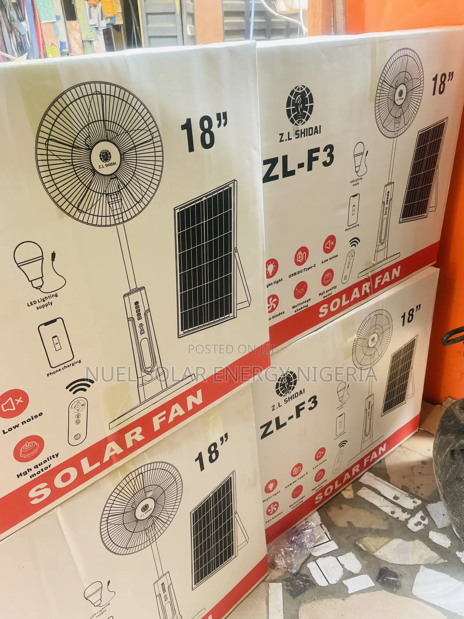 Z.L Shidai Zl-F3 18” Solar Fan