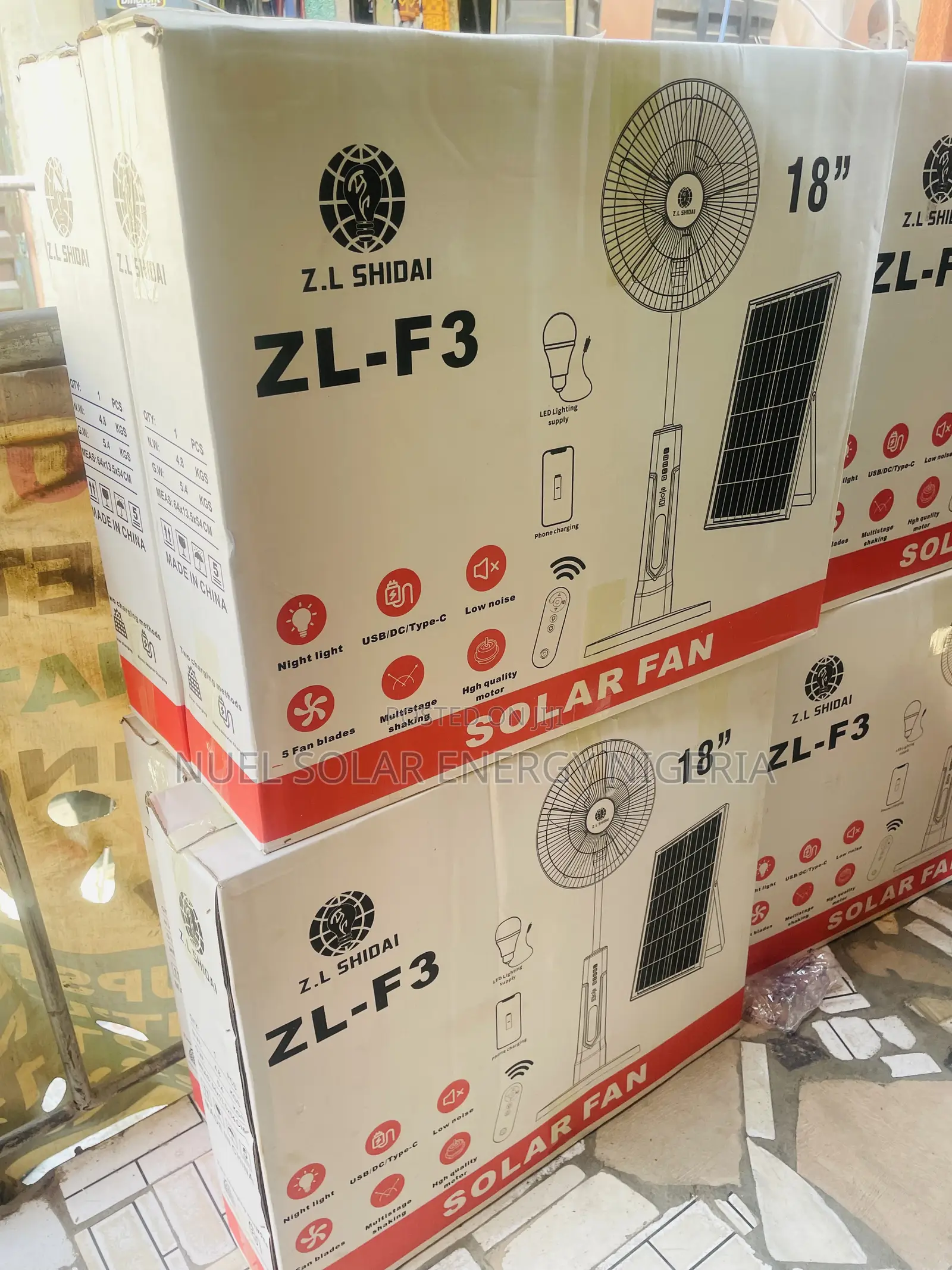 Z.L Shidai Zl-F3 18” Solar Fan