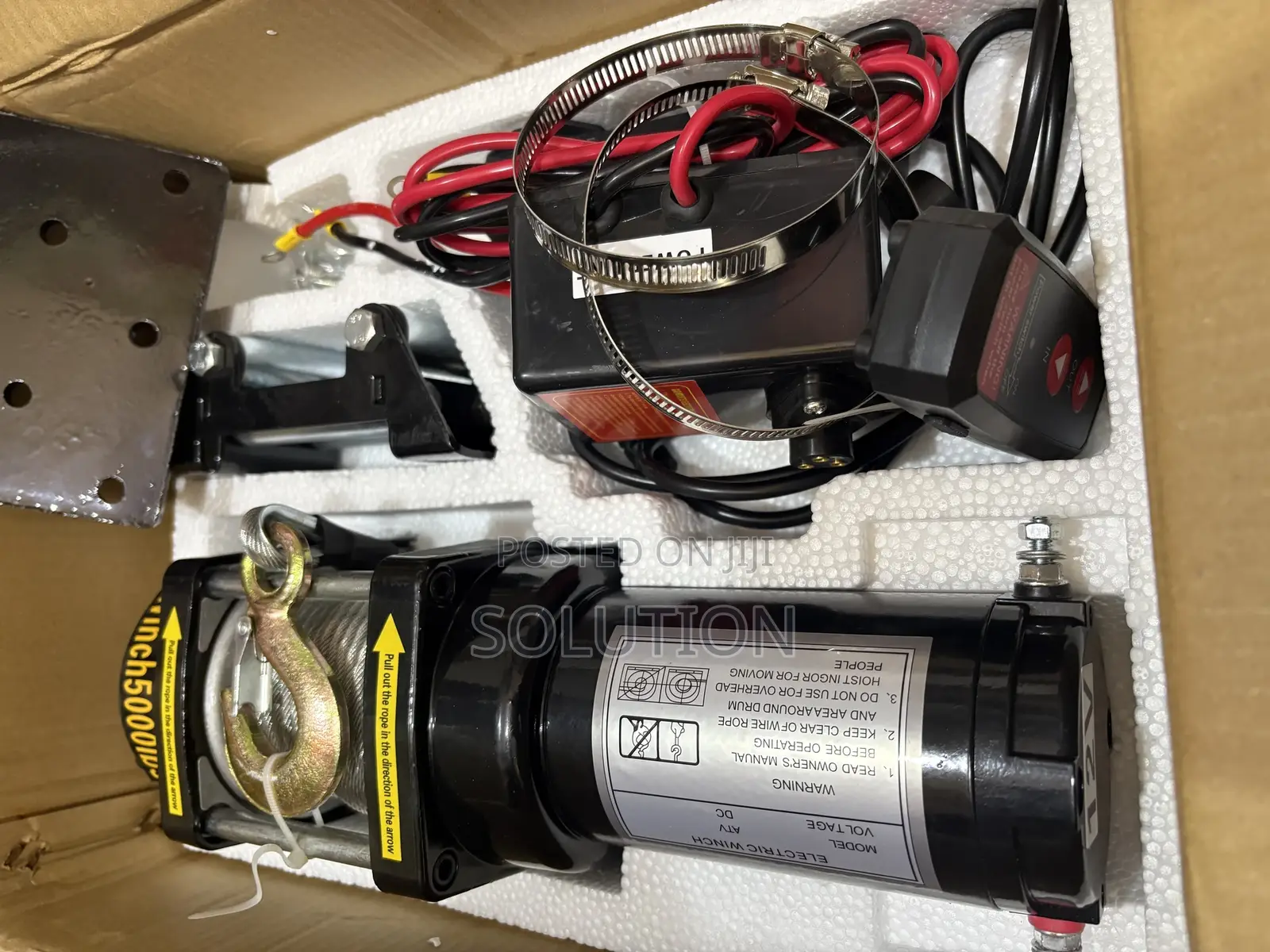 Dc Battery Electric Winch – 5000lb Heavy Duty