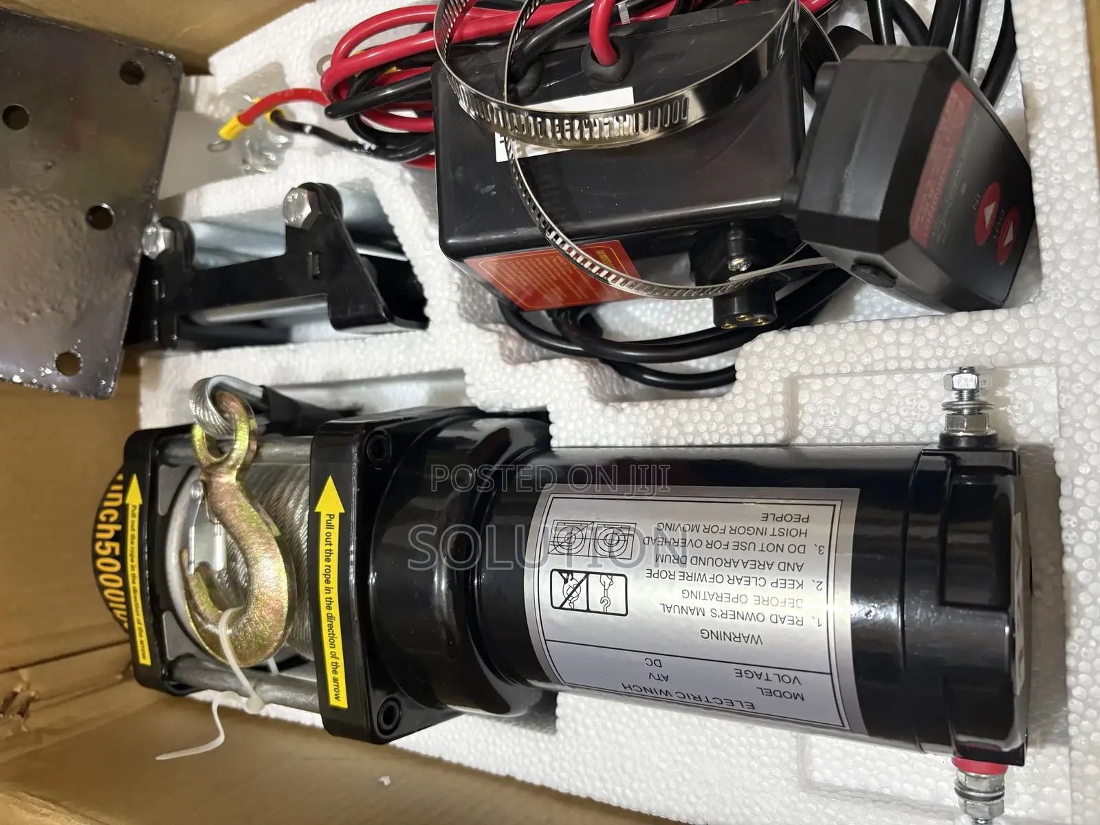 Dc Battery Electric Winch – 5000lb Heavy Duty