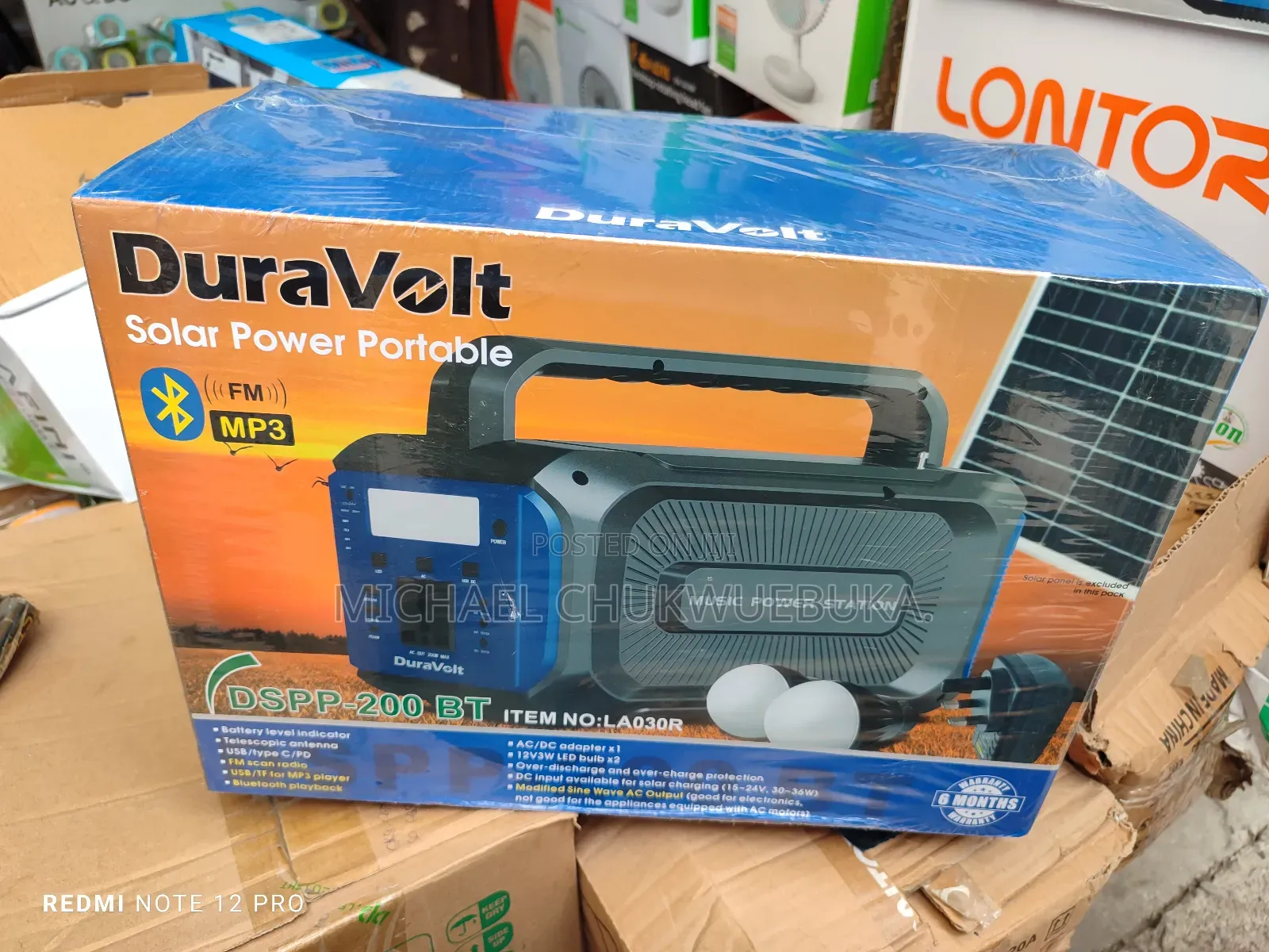 Duravolt 200w Portable Power Station With Music