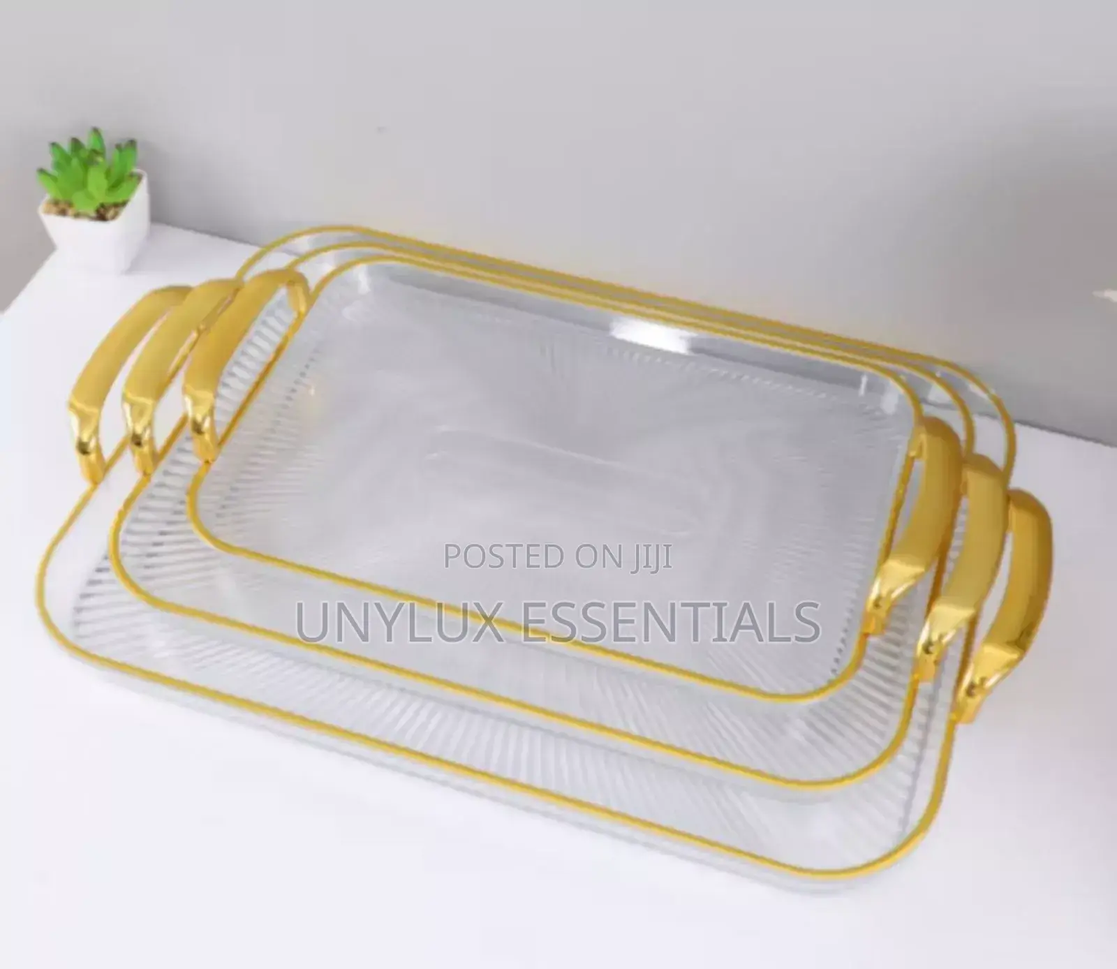 Multipurpose Acrylic Tray With Handles