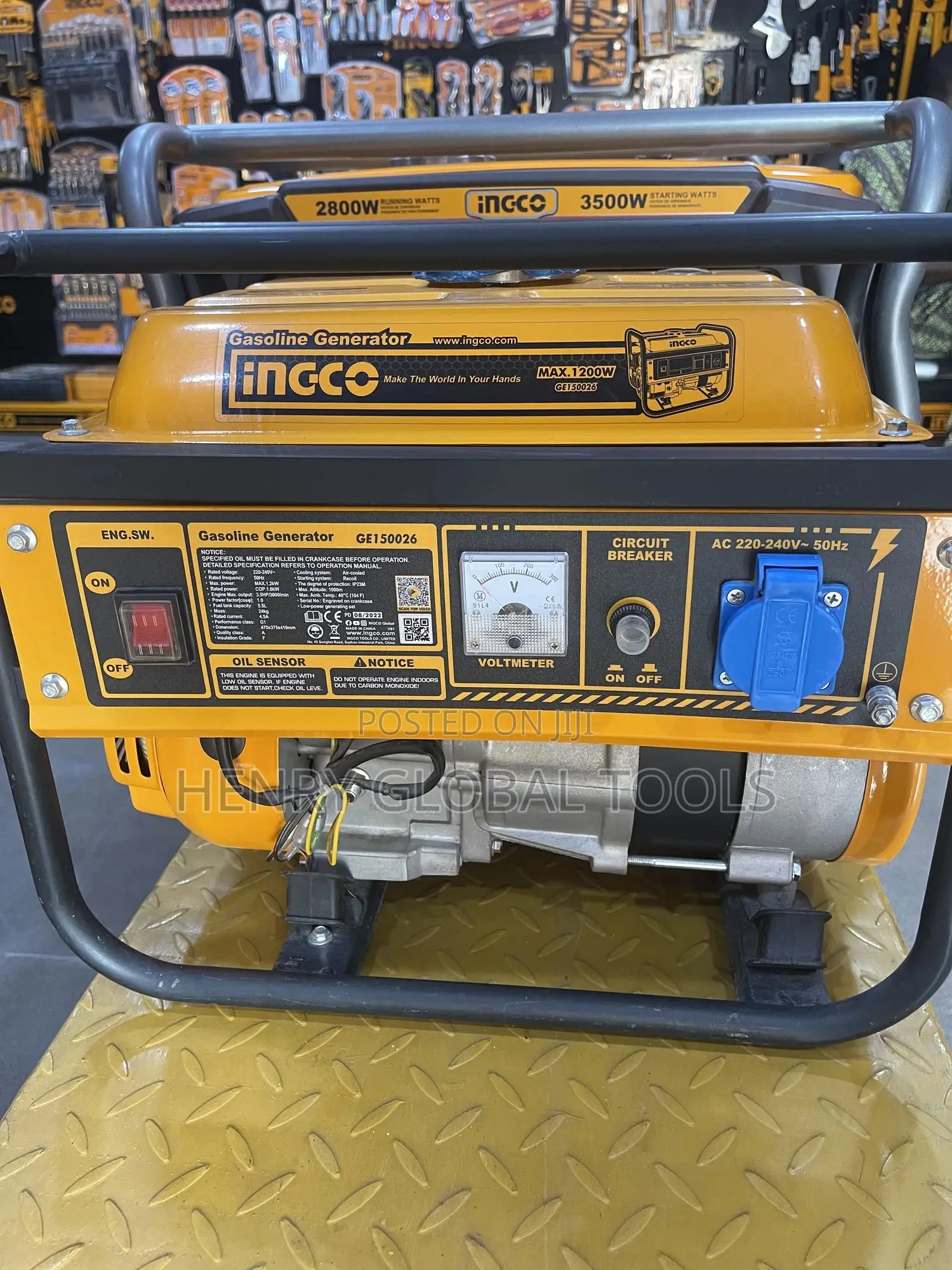 1200w Ingco Gasoline Generator