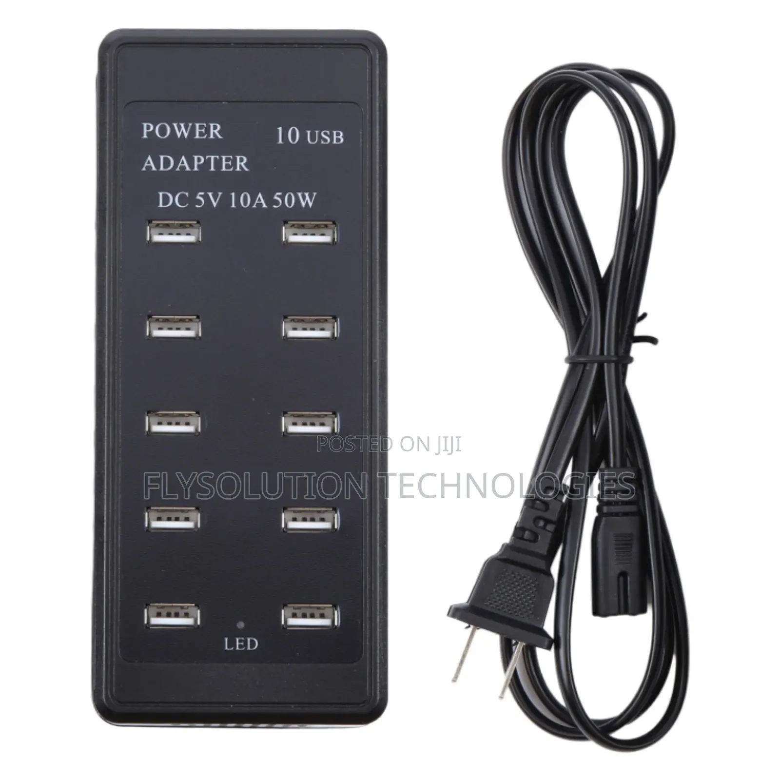 Dc 5v 10a 50w 10 Usb Multi Port Charger Adapter Plug