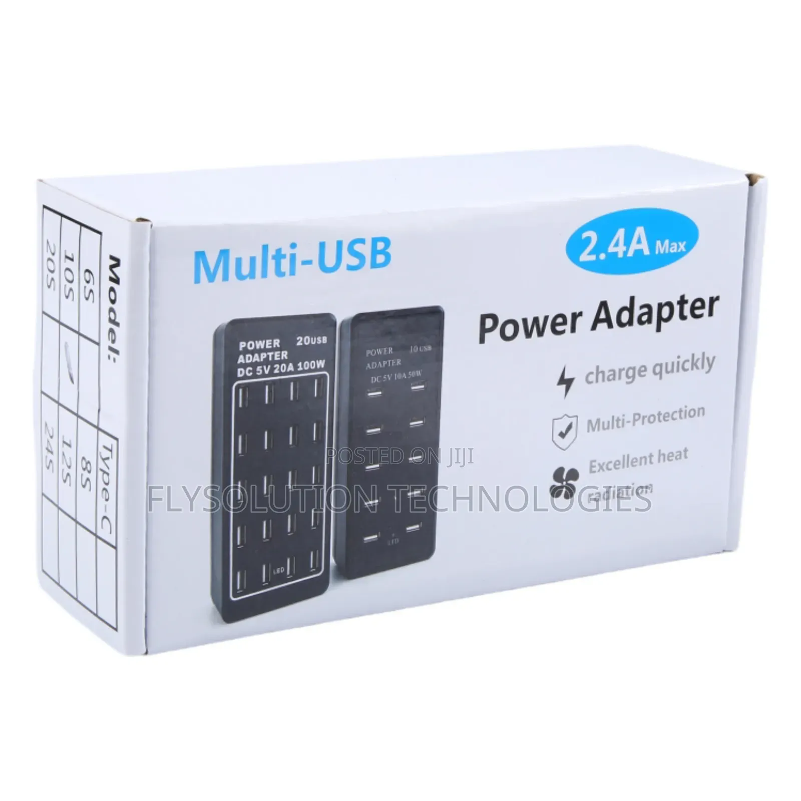 Dc 5v 10a 50w 10 Usb Multi Port Charger Adapter Plug