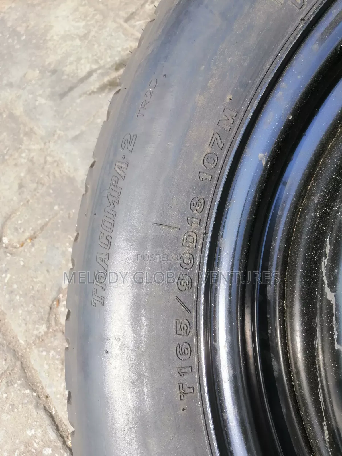 T165/80dr18 Spare Tyre Available and More Sizes