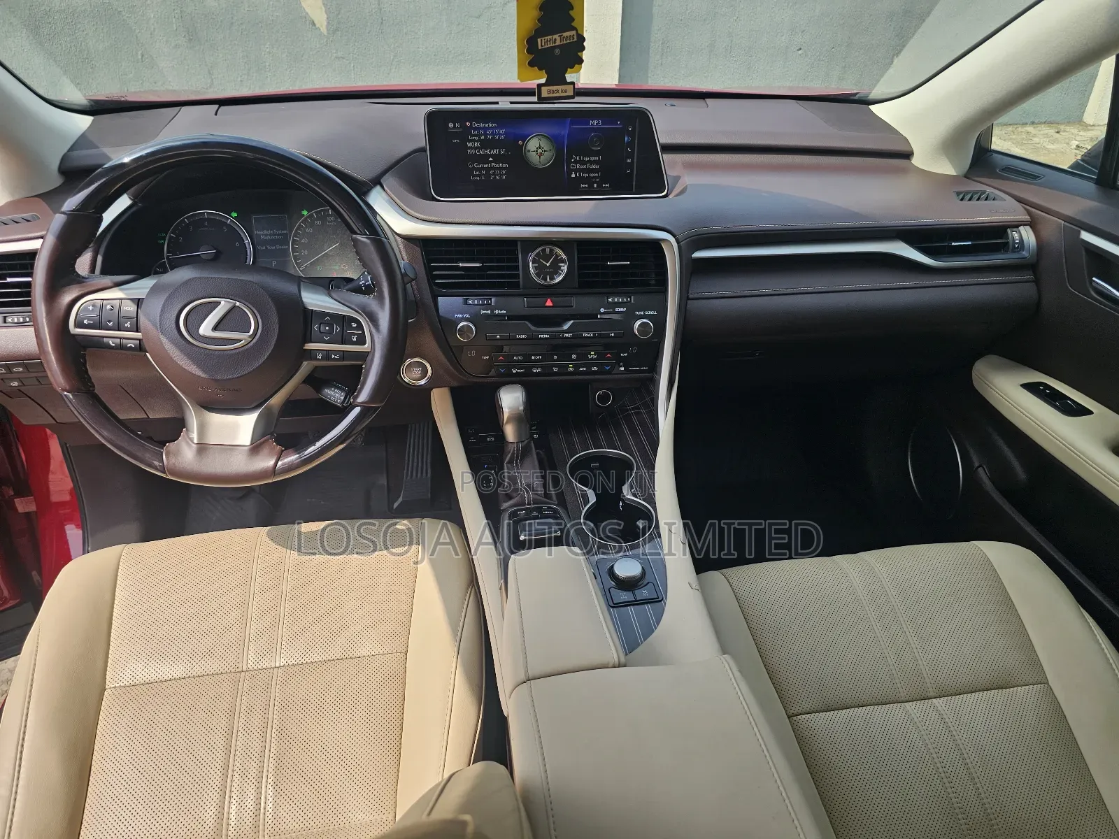 Lexus RX 350 FWD 2017 Red