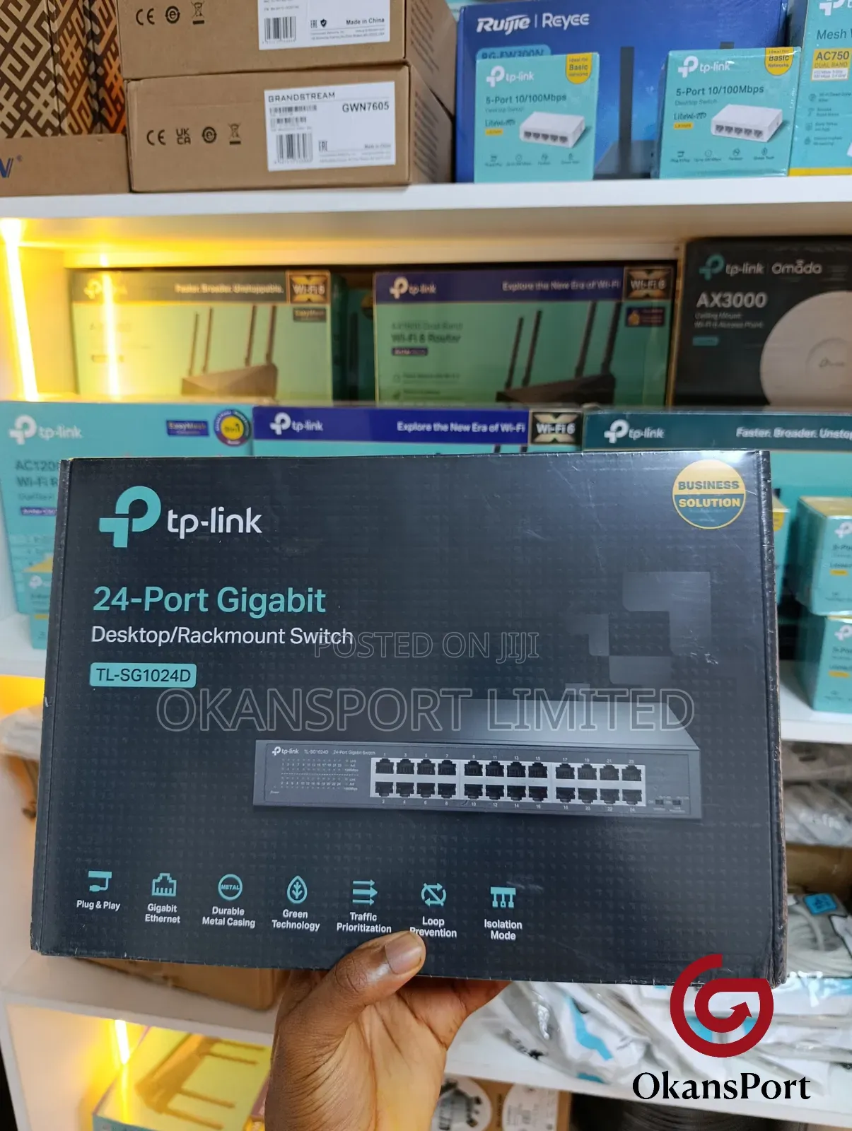 TP-Link 24 Port Gigabit Switch 10/100 Tl-Sg1024 Tl-Sg1024d Tl-Sf1024