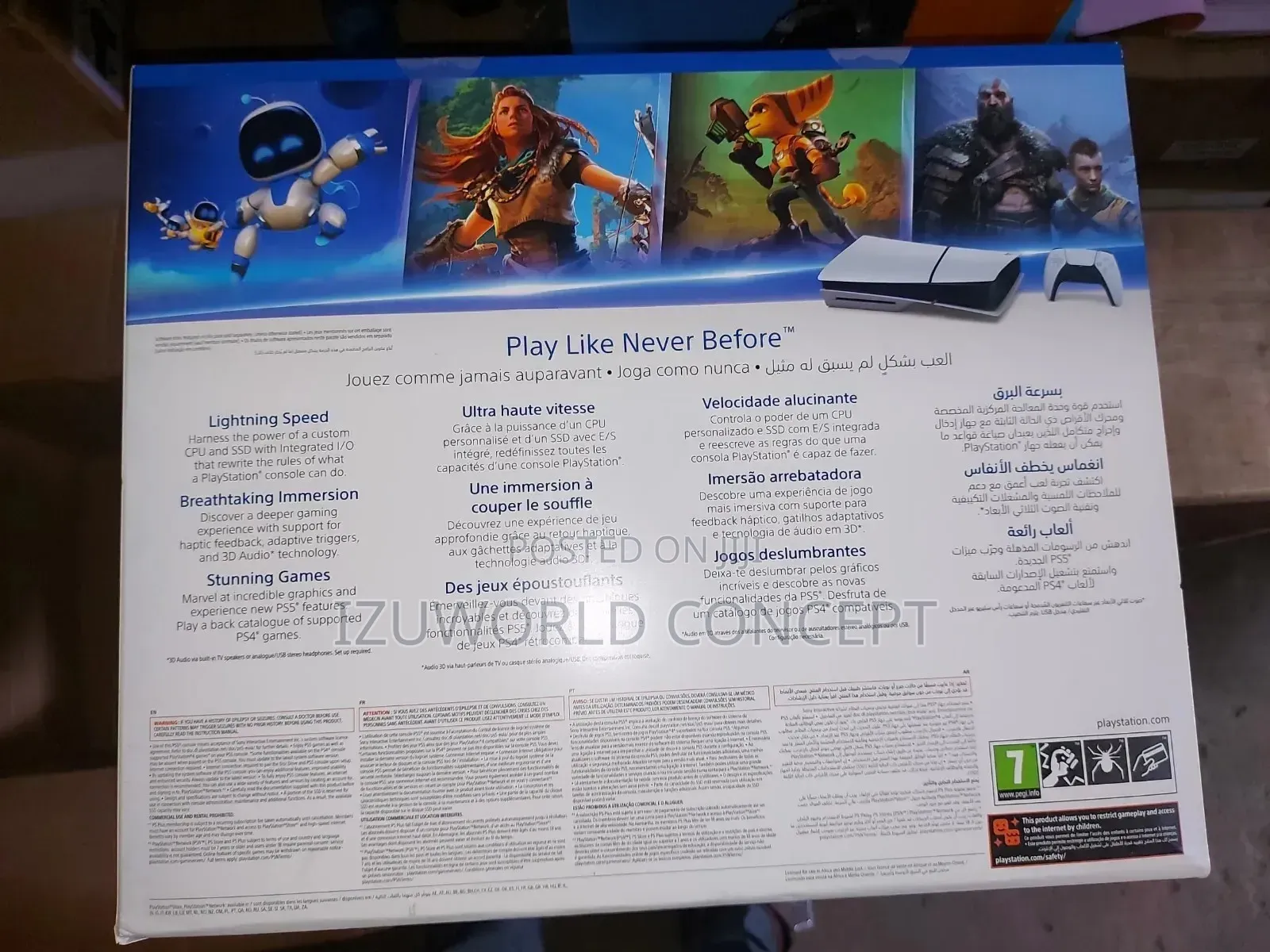 Ps5 Slim Standard European Version Complete Game and Controller