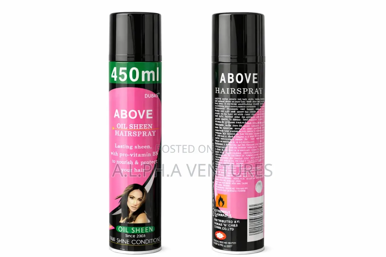 Above Hair Hold+Oilsheen Hairspray450ml