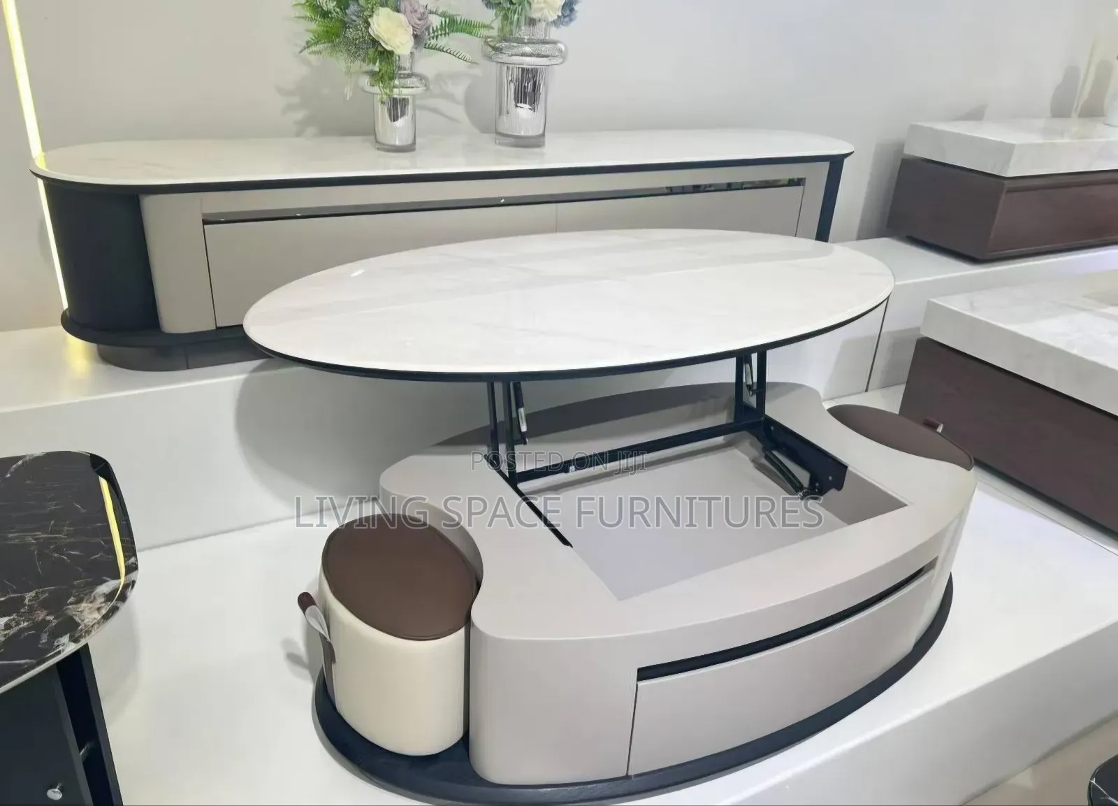 Contemporary Magic Center Table With Tv Stand Full Set
