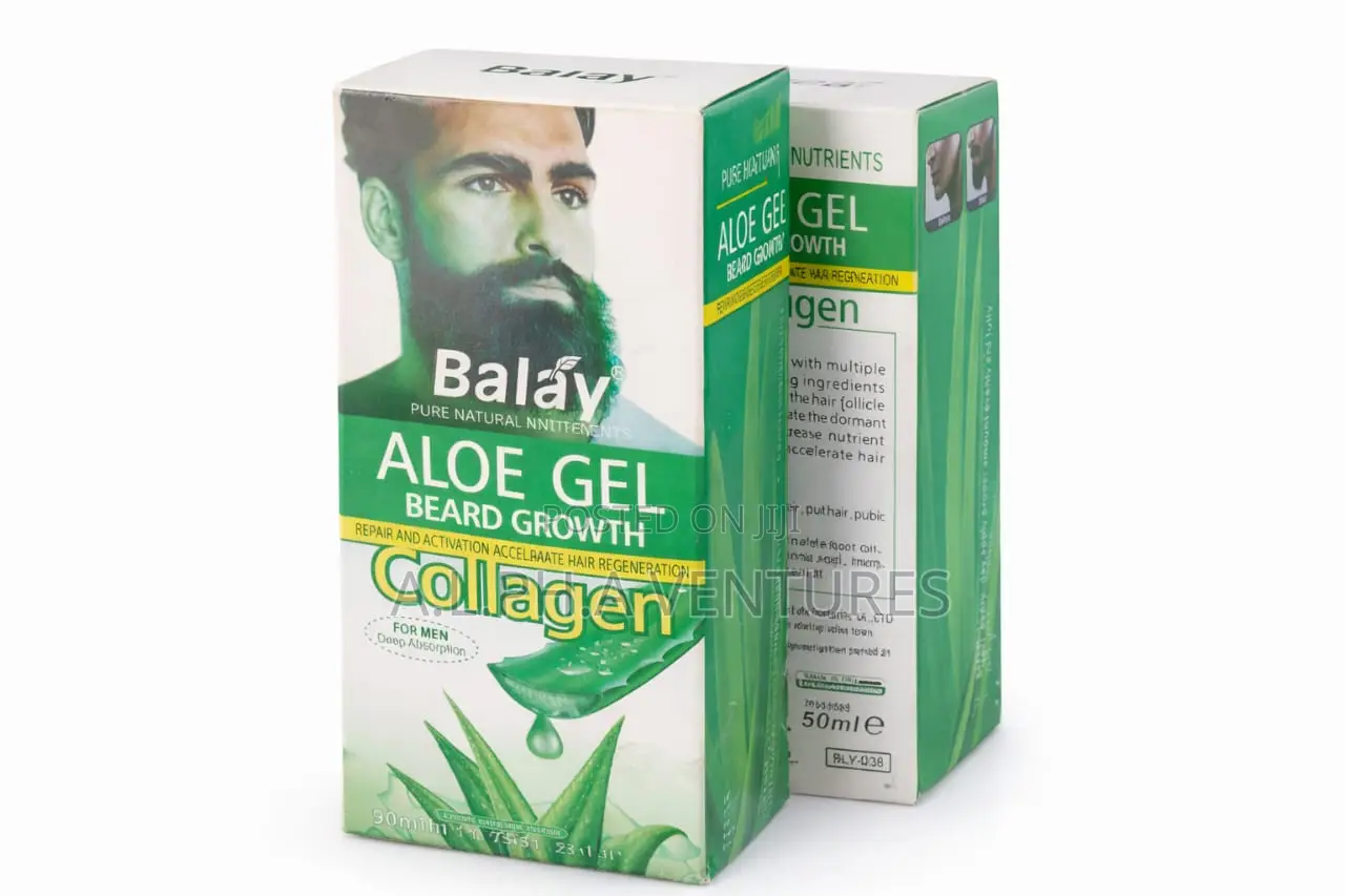 Balay Aloe Gel Beard Growth Collagen – Natural for Men (50ml