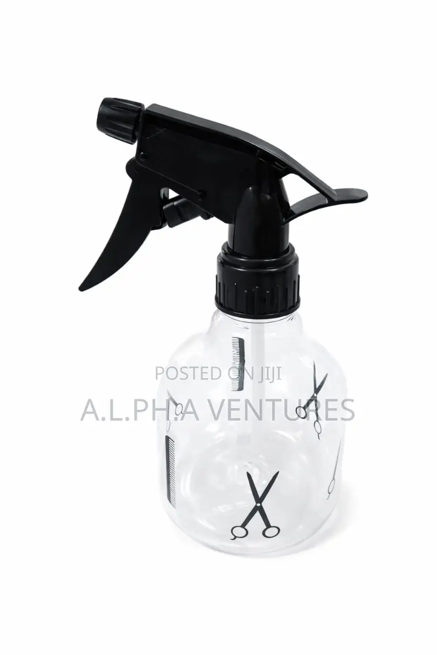 Professional Barber Hair Spray Bottle –Black Trigger Nozzle for Salon