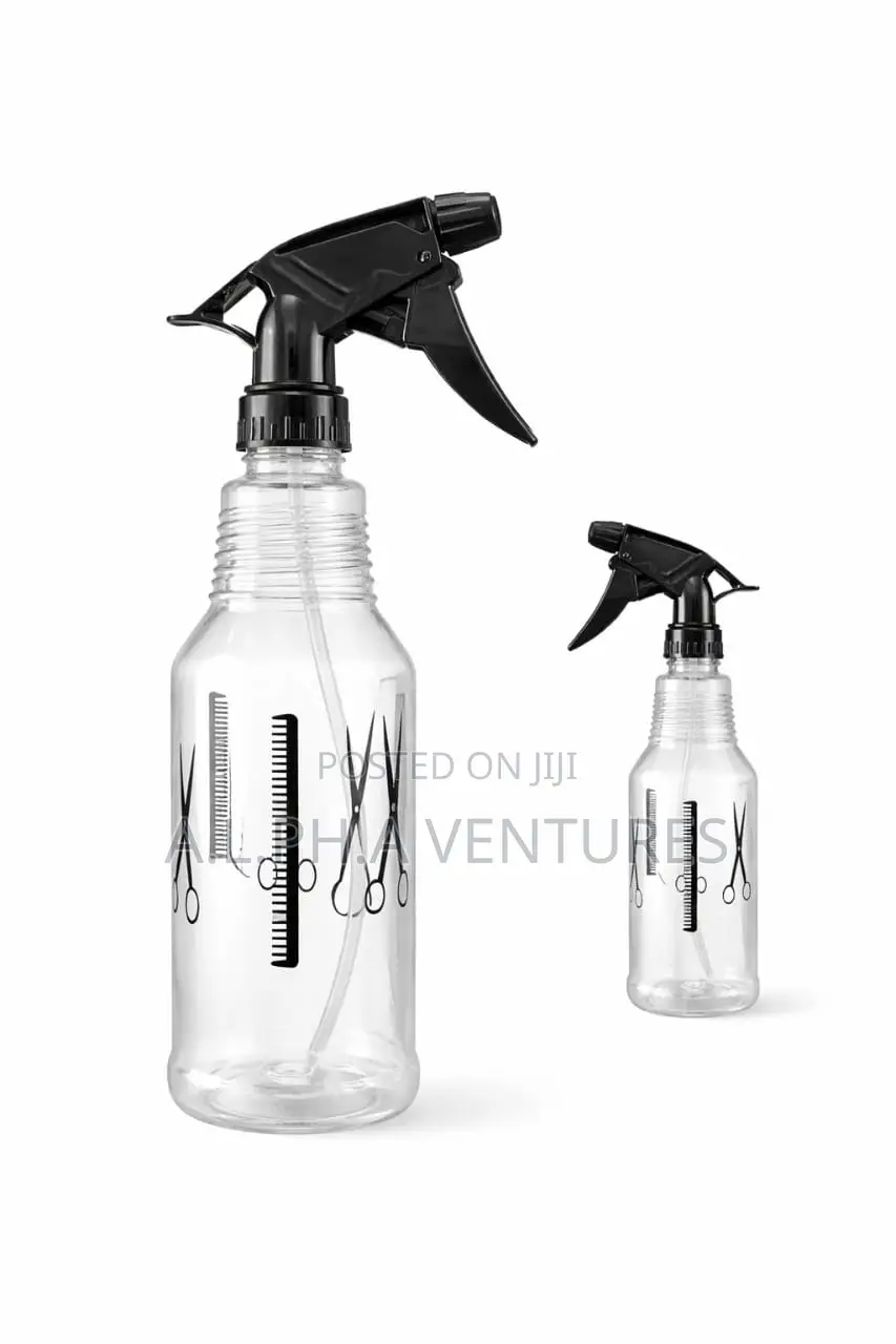 Professional Barber Hair Spray Bottle –Black Trigger Nozzle for Salon