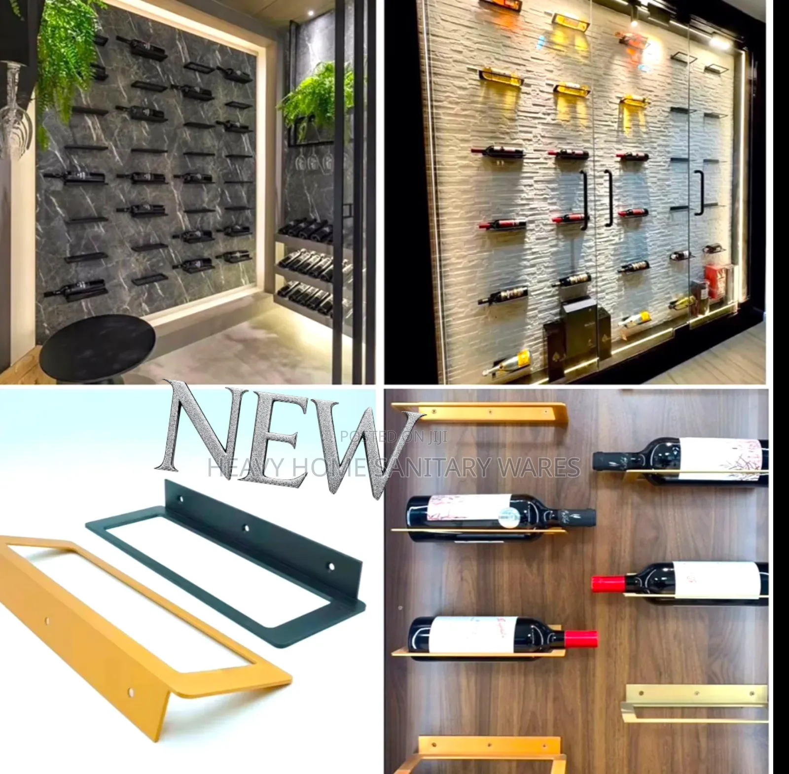Stylish Wall Mounted Wine Holder/Rack