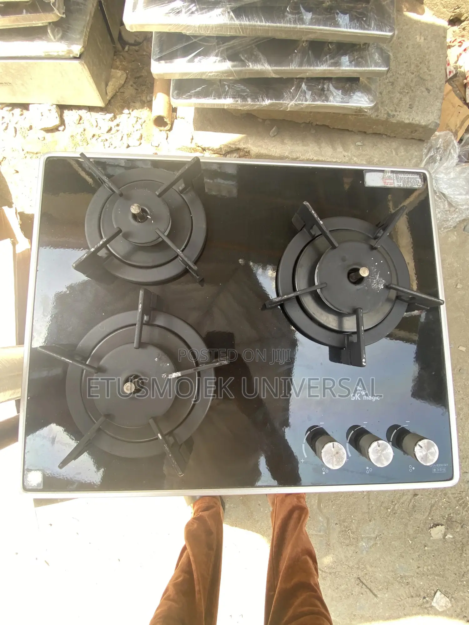 Uk Used Inbuilt/Table 3burners Glass Cooker Hub