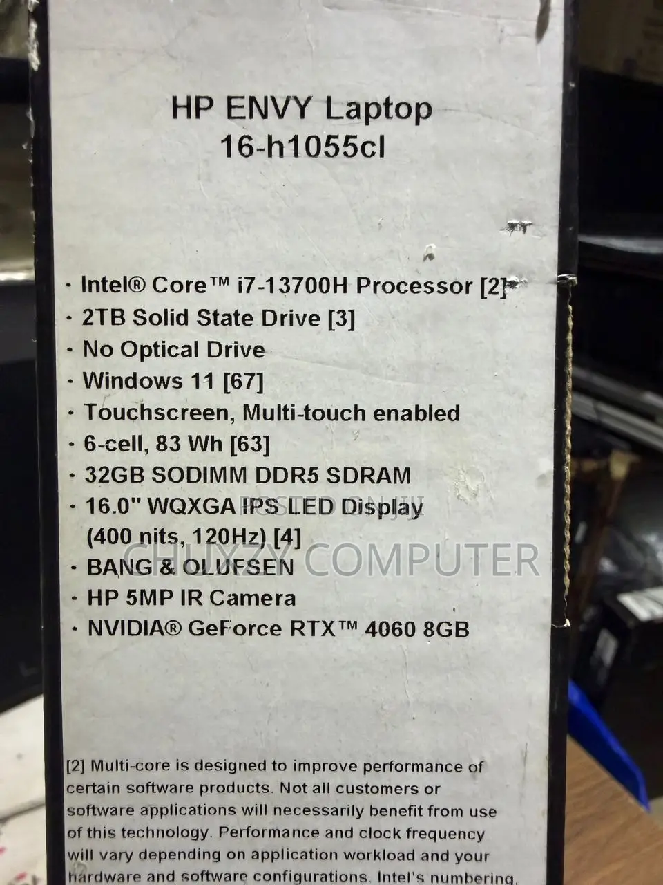 New Laptop HP Envy 16 Gaming 16-h1023dx 32GB Intel Core i7 SSD 2T