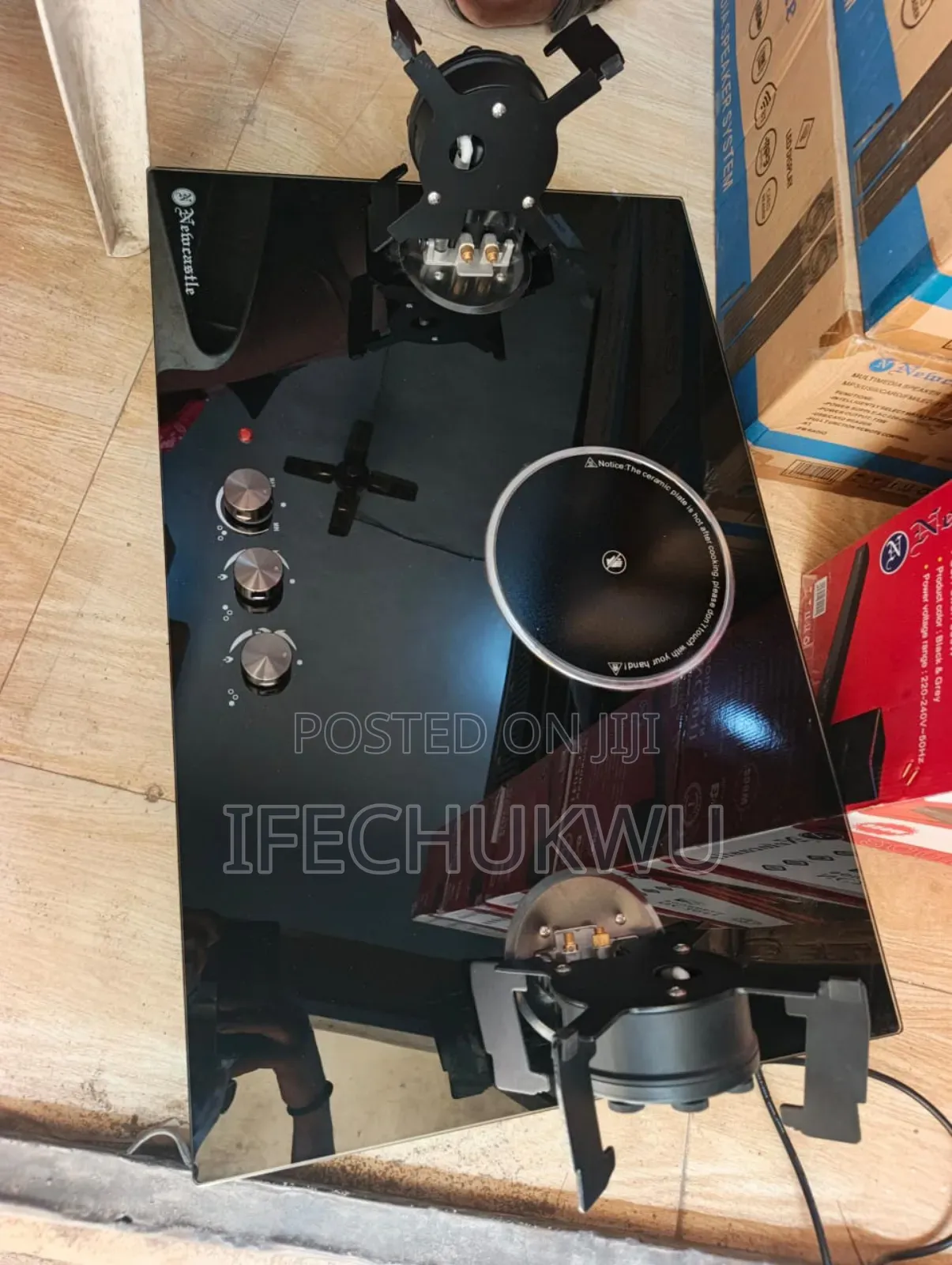 Original Quality Newcastle Built-in Premium Flips Up Gas Ele Cooker