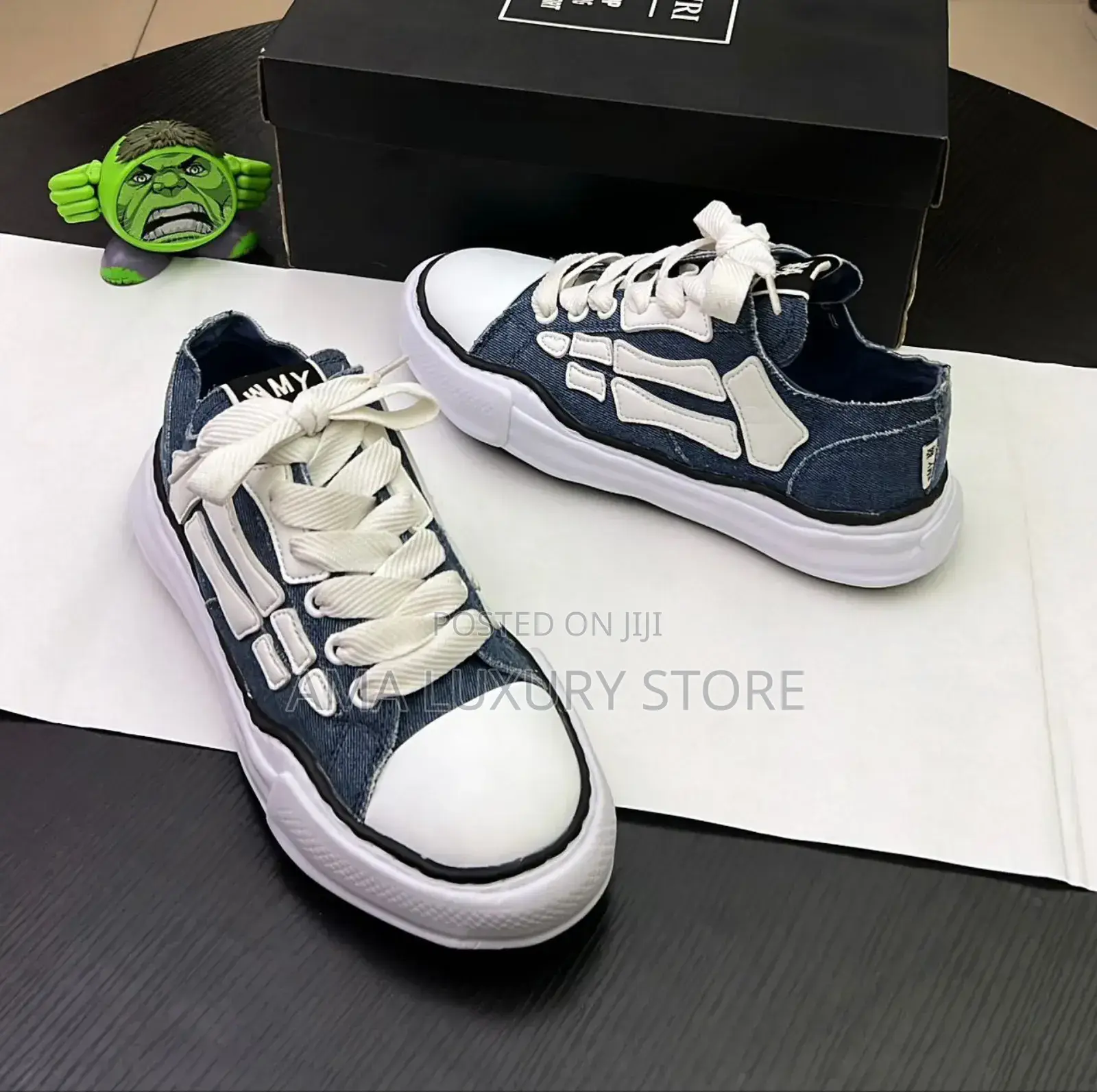 Amiri Luxury Low Top Denim Sneakers