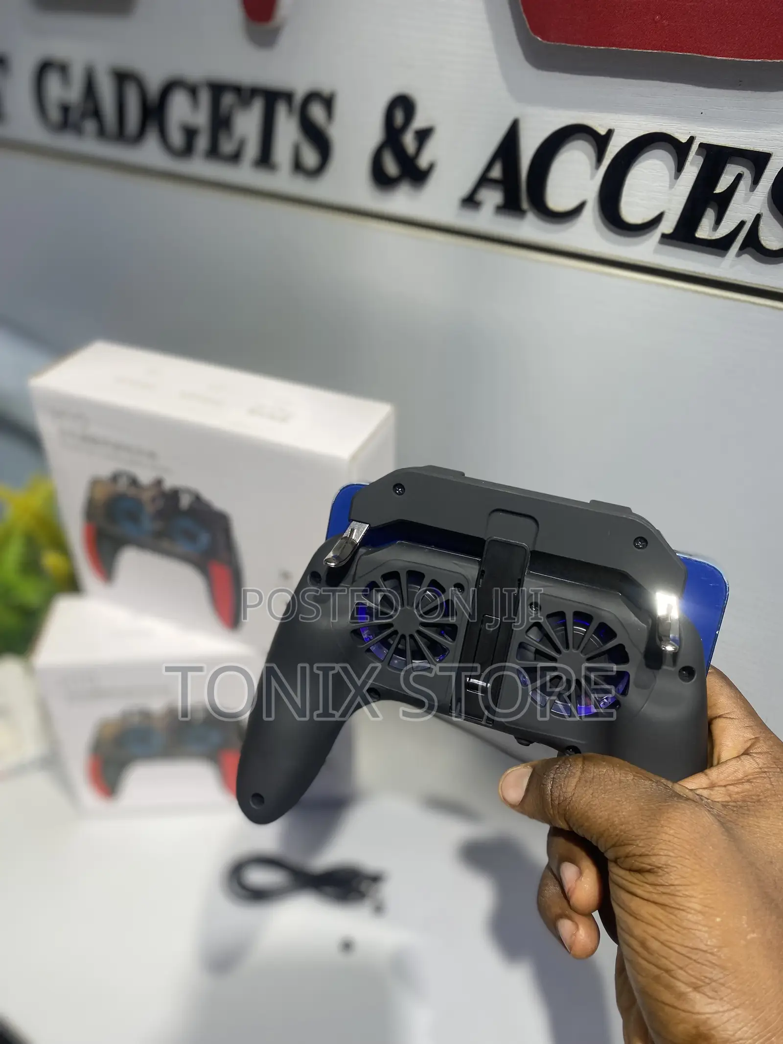 All in 1 Double Fan Cooling Game Handle