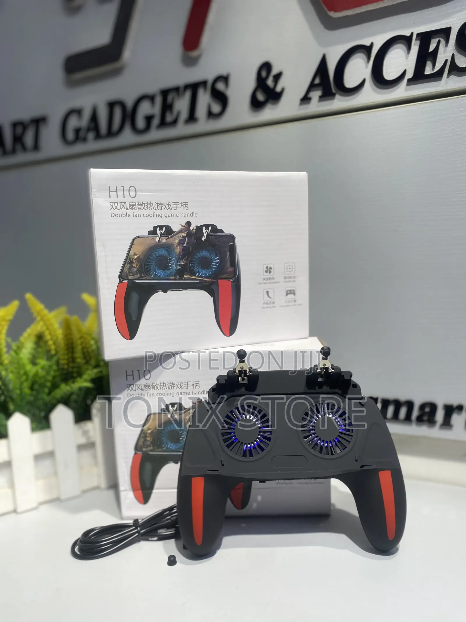 All in 1 Double Fan Cooling Game Handle