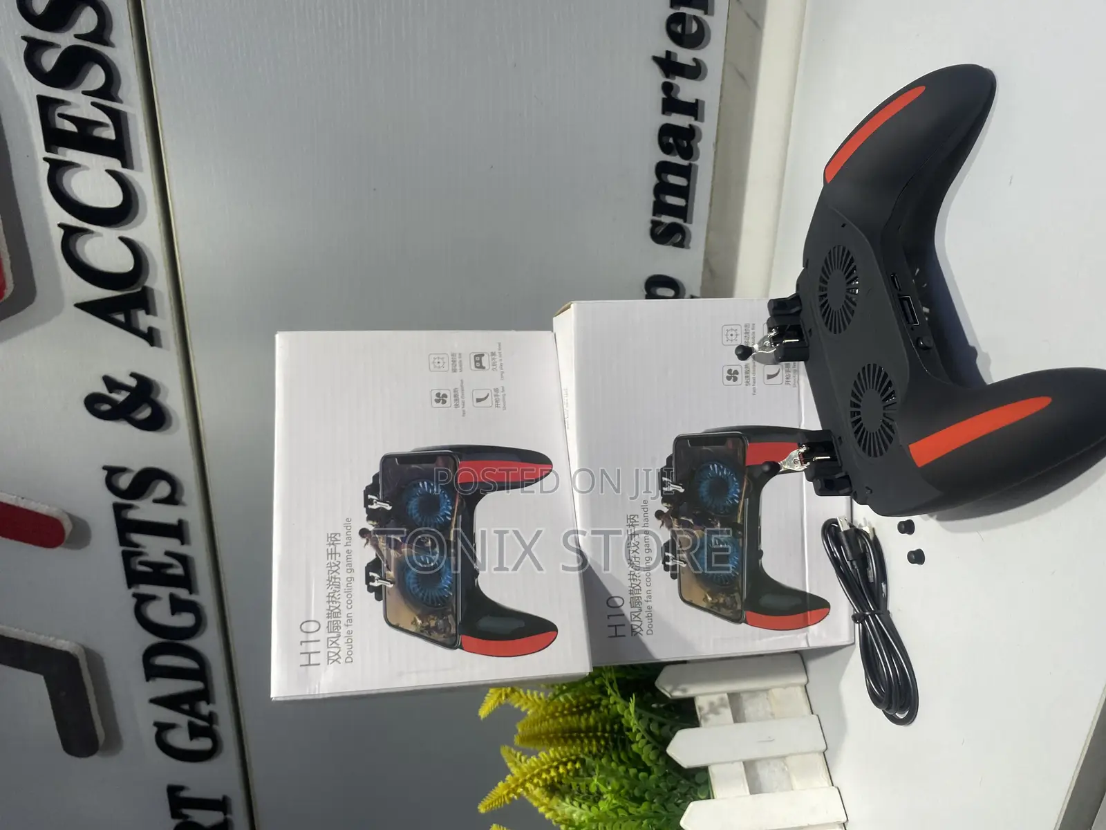 All in 1 Double Fan Cooling Game Handle