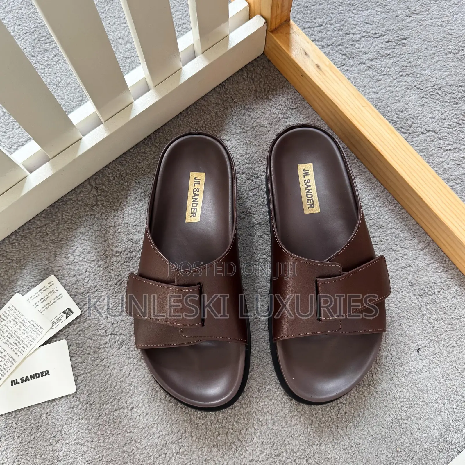 Original Jil Men’S Leather Slippers Collections