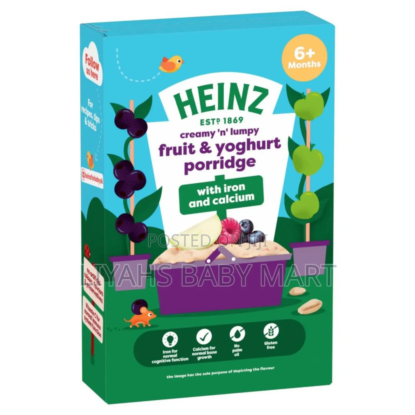 Heinz Baby Food Fruit Yoghurt Porridge 6+ Months 125g